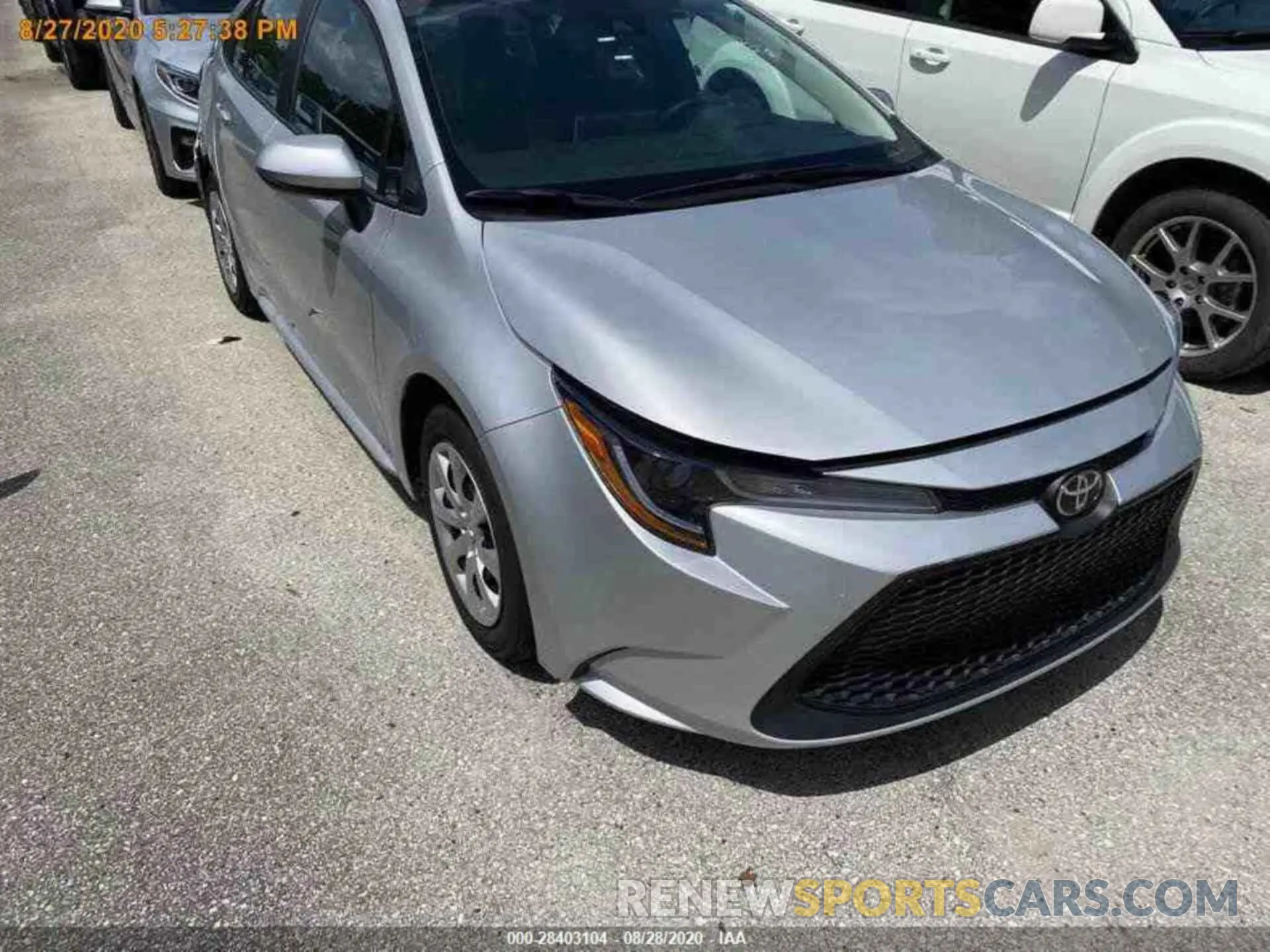 16 fotografías del automóvil dañado 5YFEPRAE0LP077476 TOYOTA COROLLA 2020