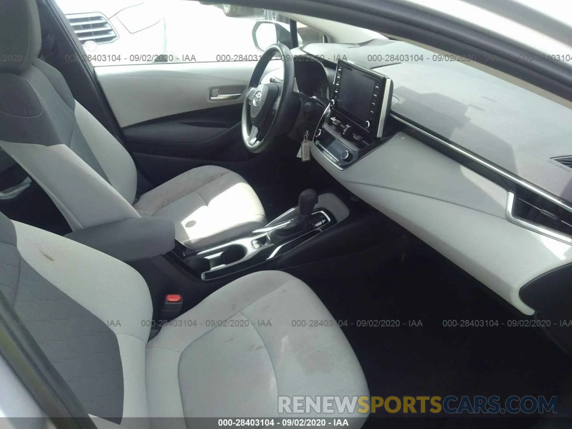 5 fotografías del automóvil dañado 5YFEPRAE0LP077476 TOYOTA COROLLA 2020
