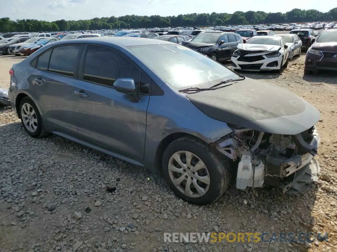 4 fotografías del automóvil dañado 5YFEPRAE0LP086162 TOYOTA COROLLA 2020