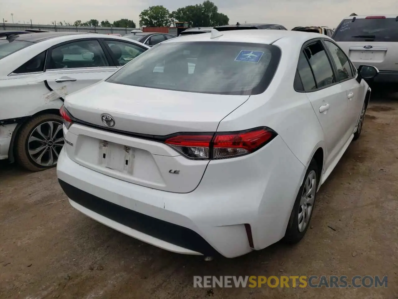 4 fotografías del automóvil dañado 5YFEPRAE0LP087814 TOYOTA COROLLA 2020