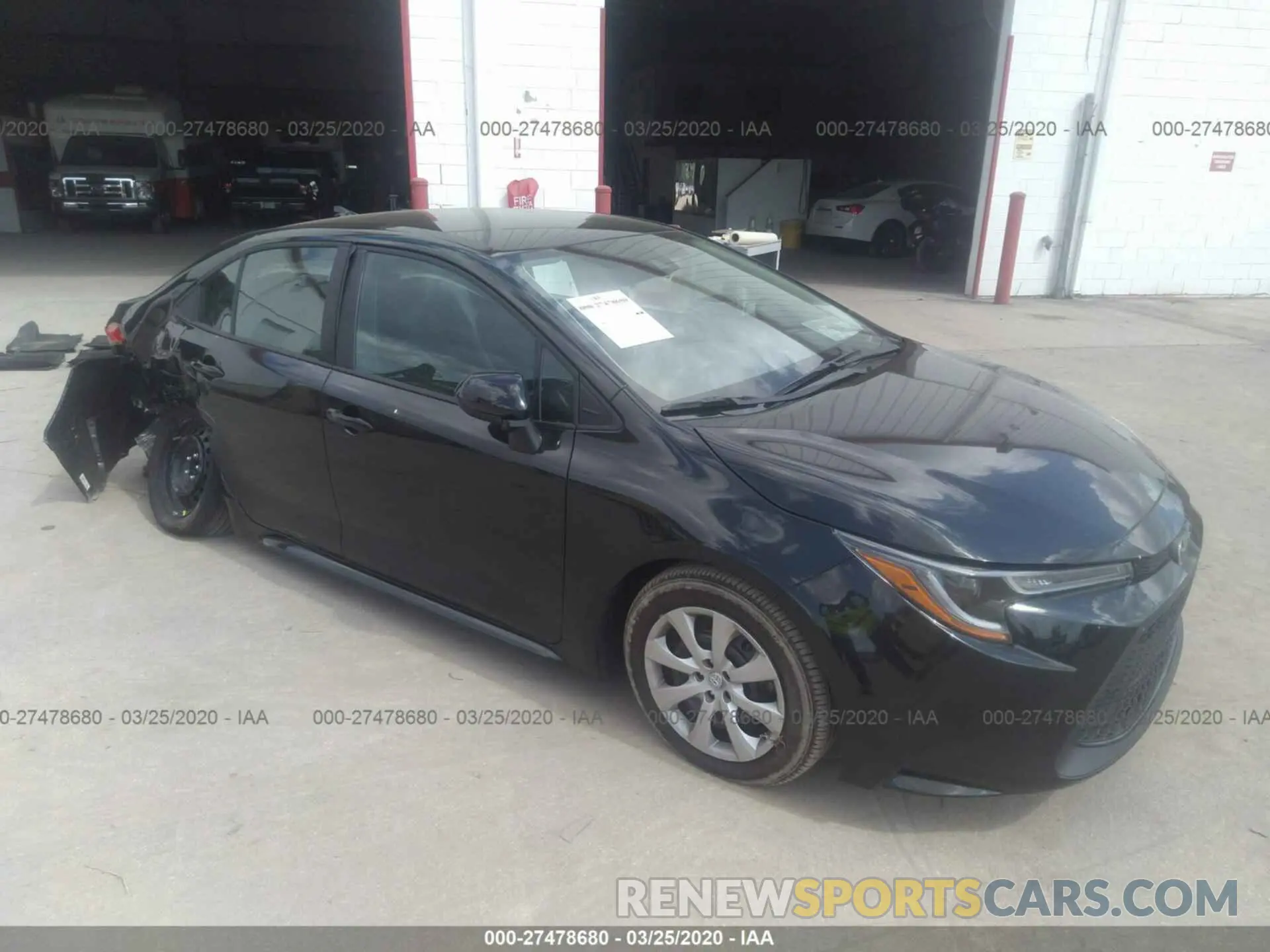 1 fotografías del automóvil dañado 5YFEPRAE0LP088638 TOYOTA COROLLA 2020