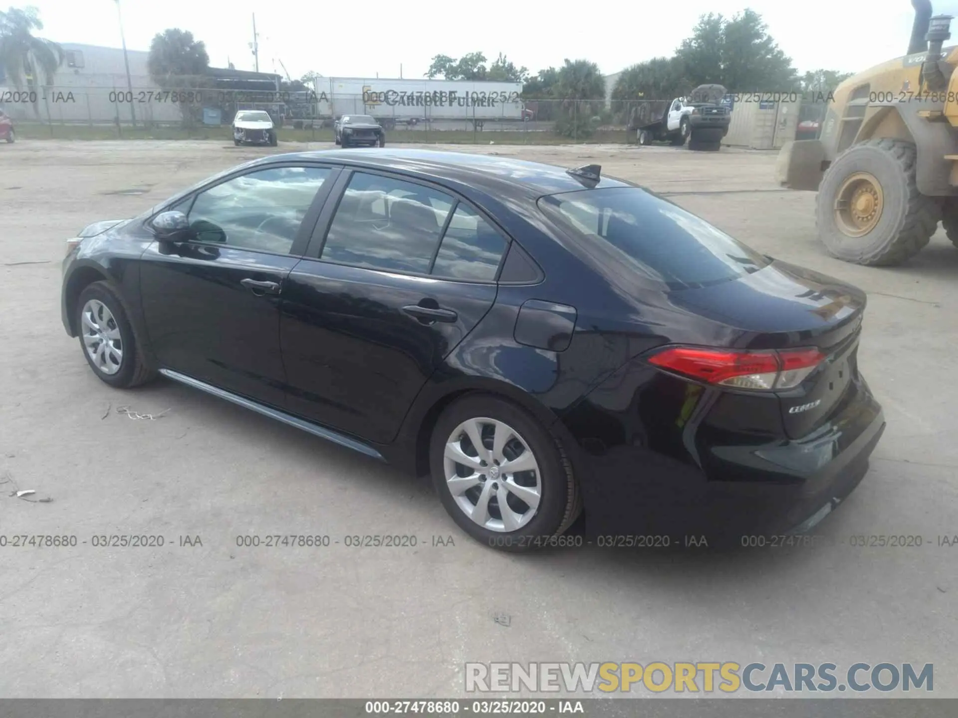 3 fotografías del automóvil dañado 5YFEPRAE0LP088638 TOYOTA COROLLA 2020