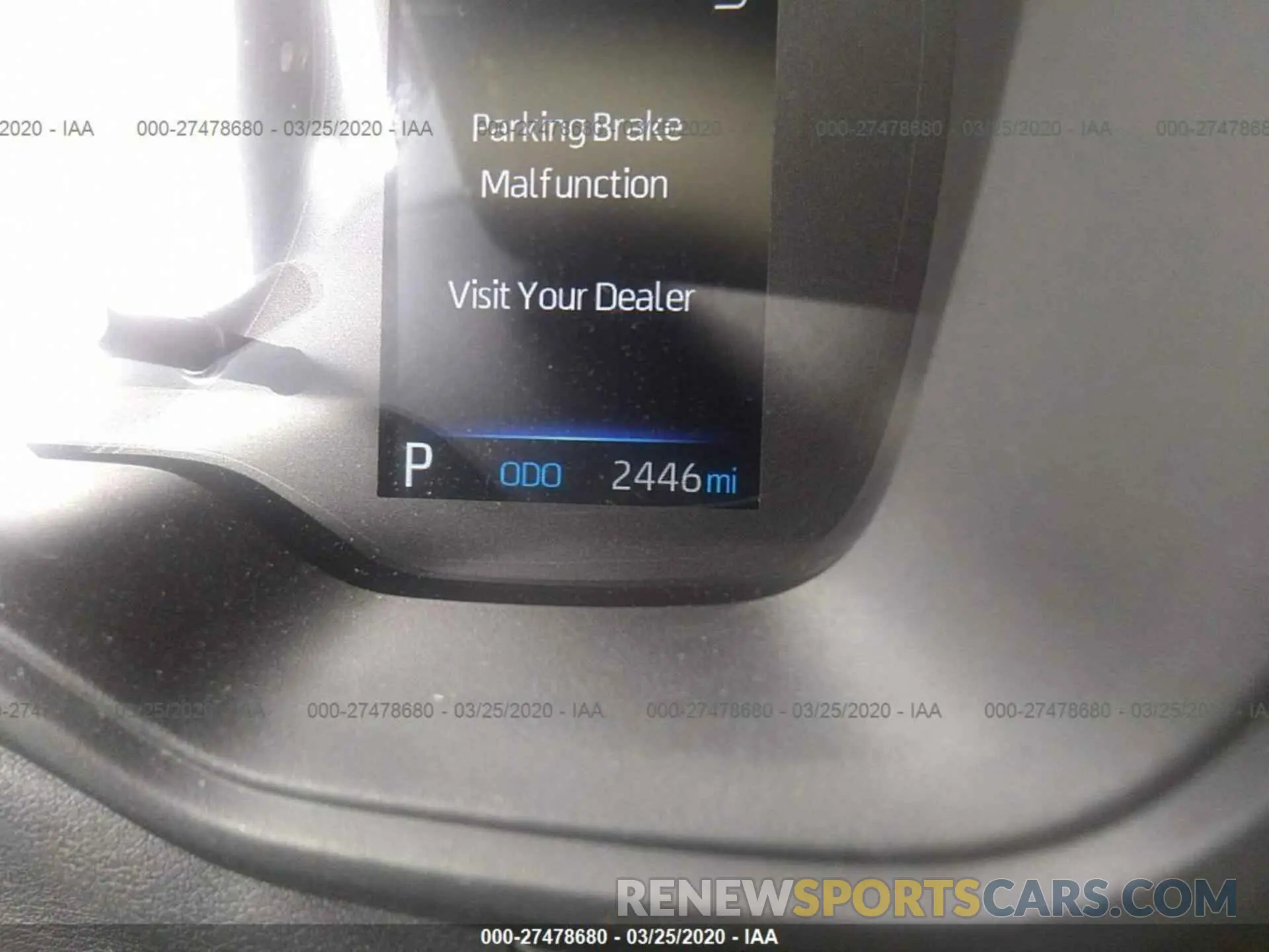 7 fotografías del automóvil dañado 5YFEPRAE0LP088638 TOYOTA COROLLA 2020