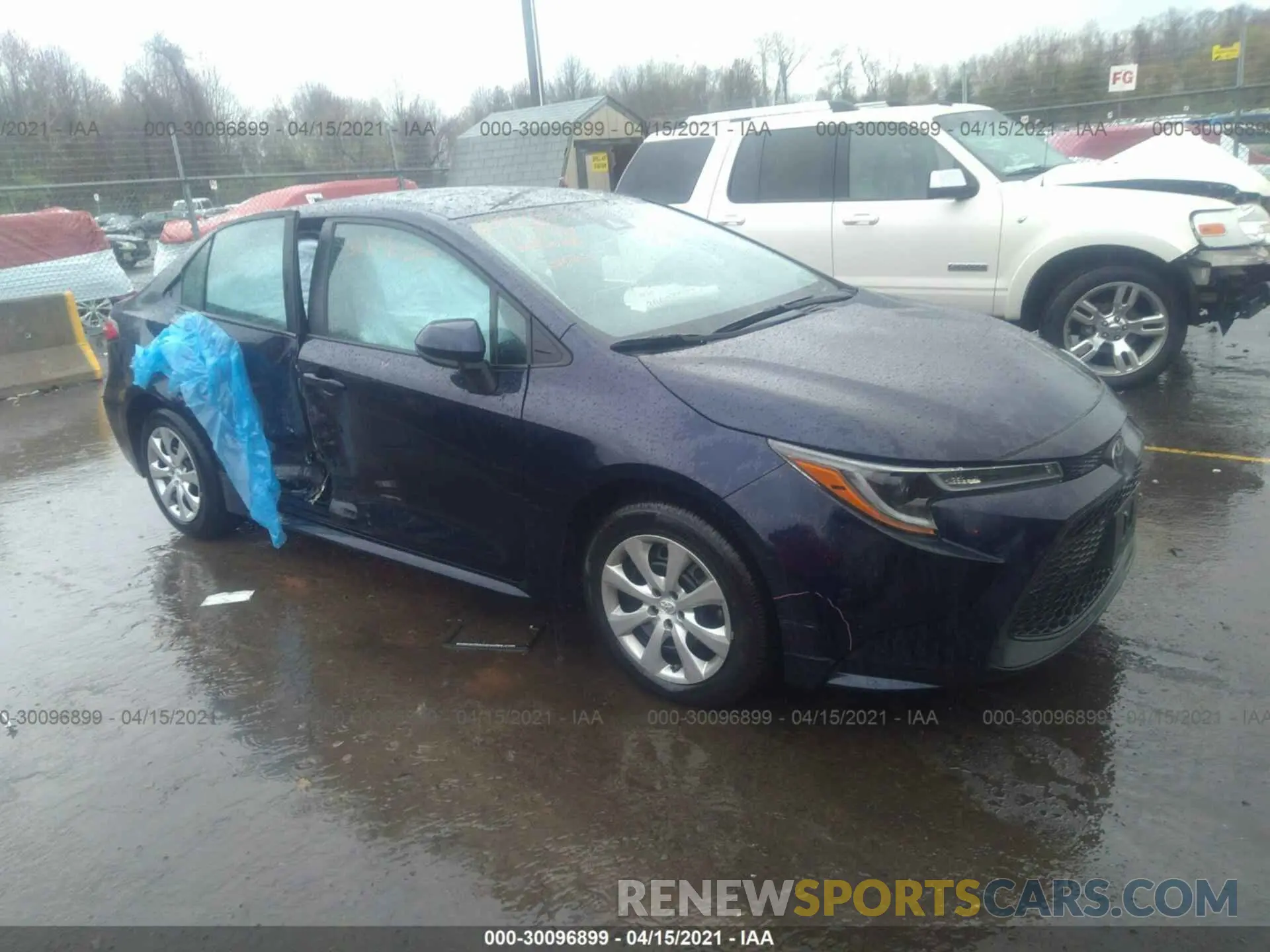 1 fotografías del automóvil dañado 5YFEPRAE0LP091491 TOYOTA COROLLA 2020