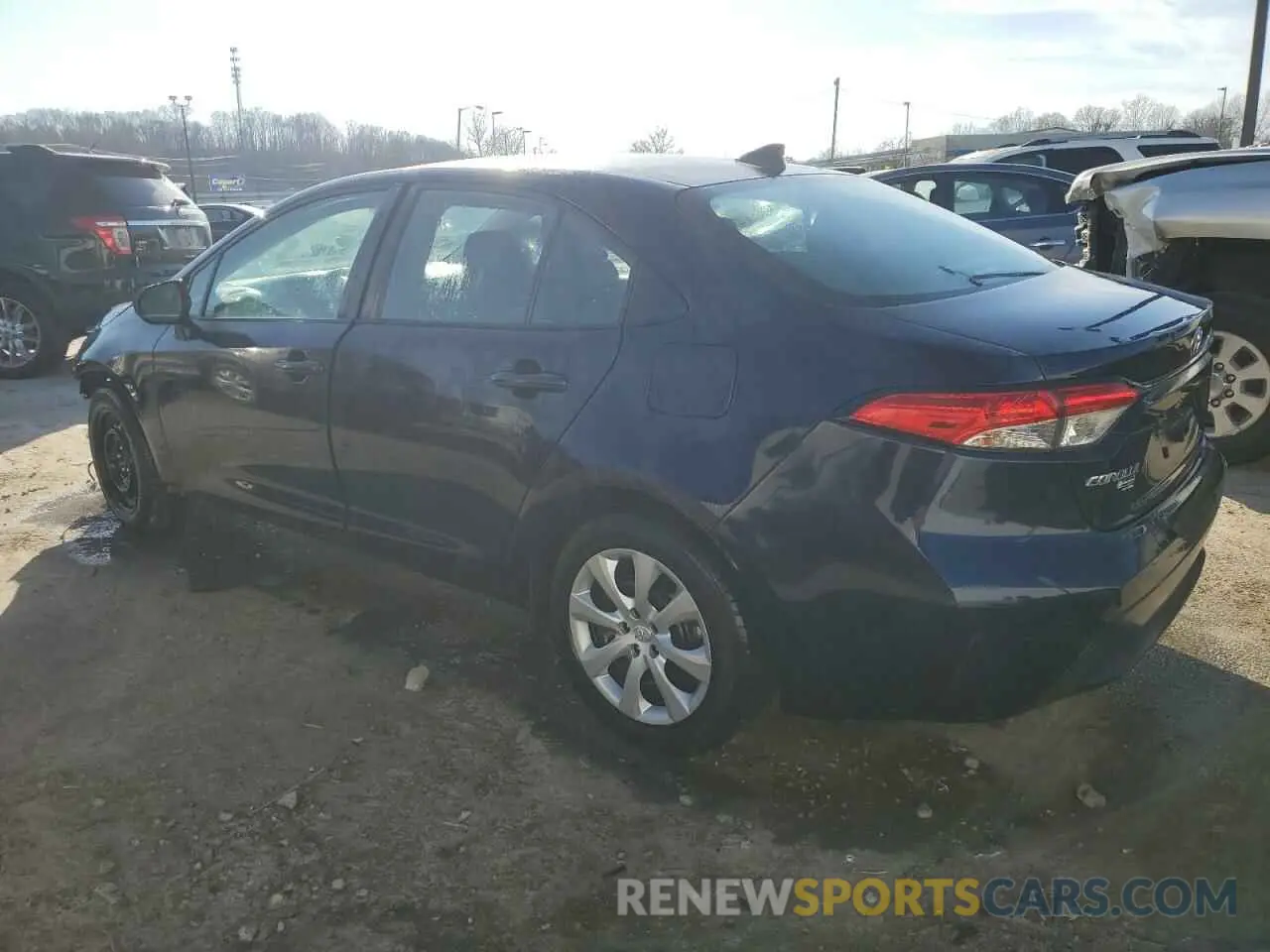 2 fotografías del automóvil dañado 5YFEPRAE0LP091801 TOYOTA COROLLA 2020