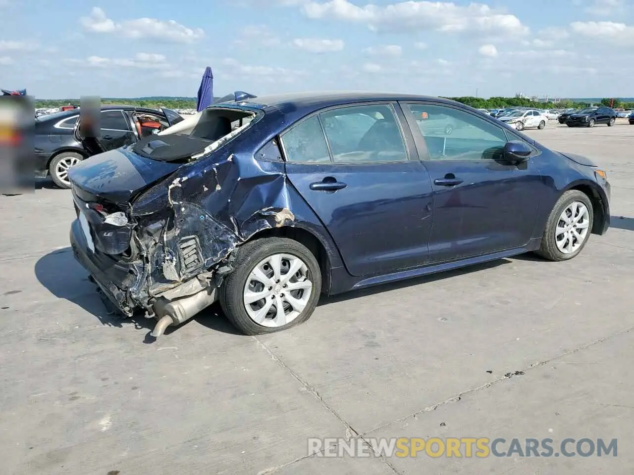 3 fotografías del automóvil dañado 5YFEPRAE0LP094925 TOYOTA COROLLA 2020