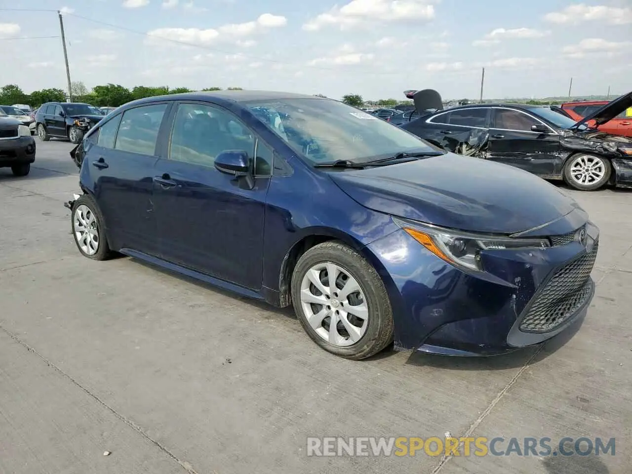 4 fotografías del automóvil dañado 5YFEPRAE0LP094925 TOYOTA COROLLA 2020