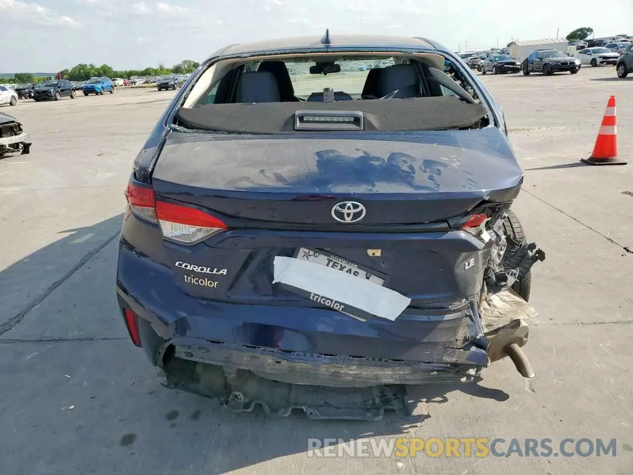 6 fotografías del automóvil dañado 5YFEPRAE0LP094925 TOYOTA COROLLA 2020