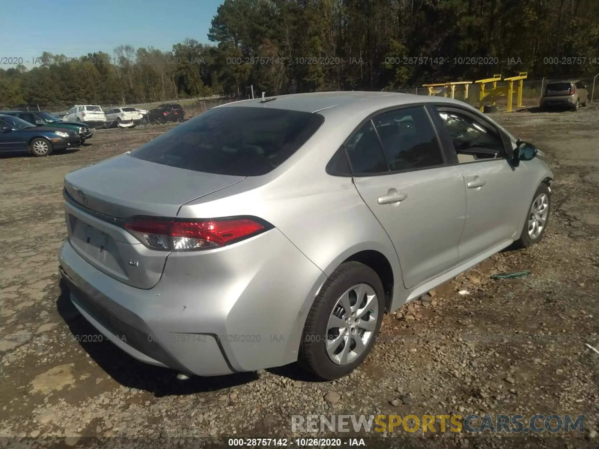 4 fotografías del automóvil dañado 5YFEPRAE0LP099221 TOYOTA COROLLA 2020