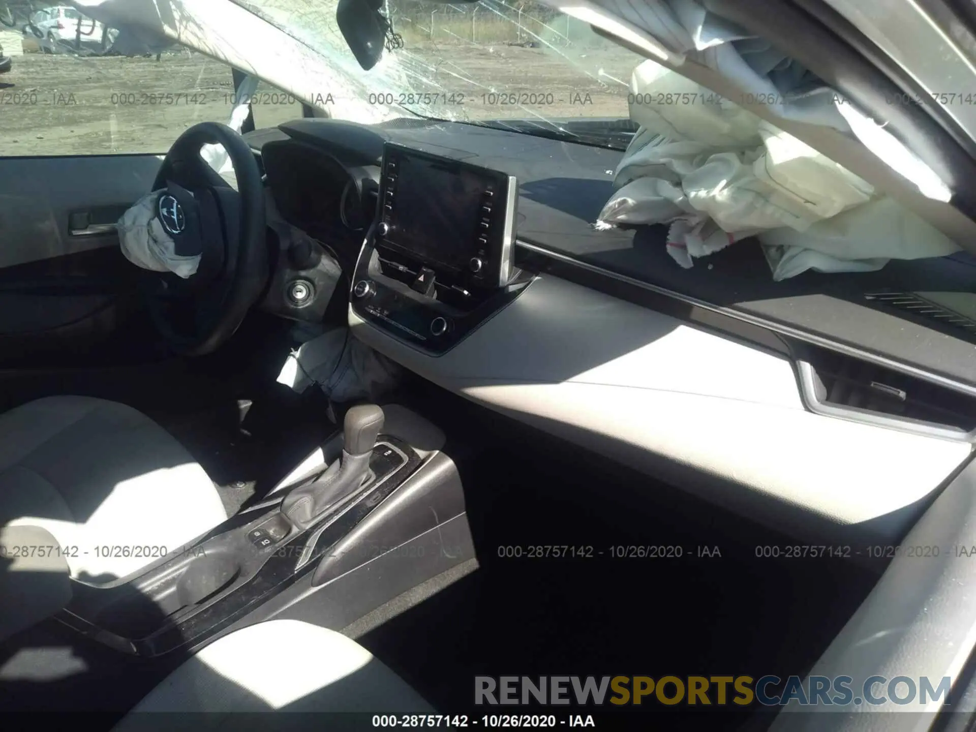 5 fotografías del automóvil dañado 5YFEPRAE0LP099221 TOYOTA COROLLA 2020