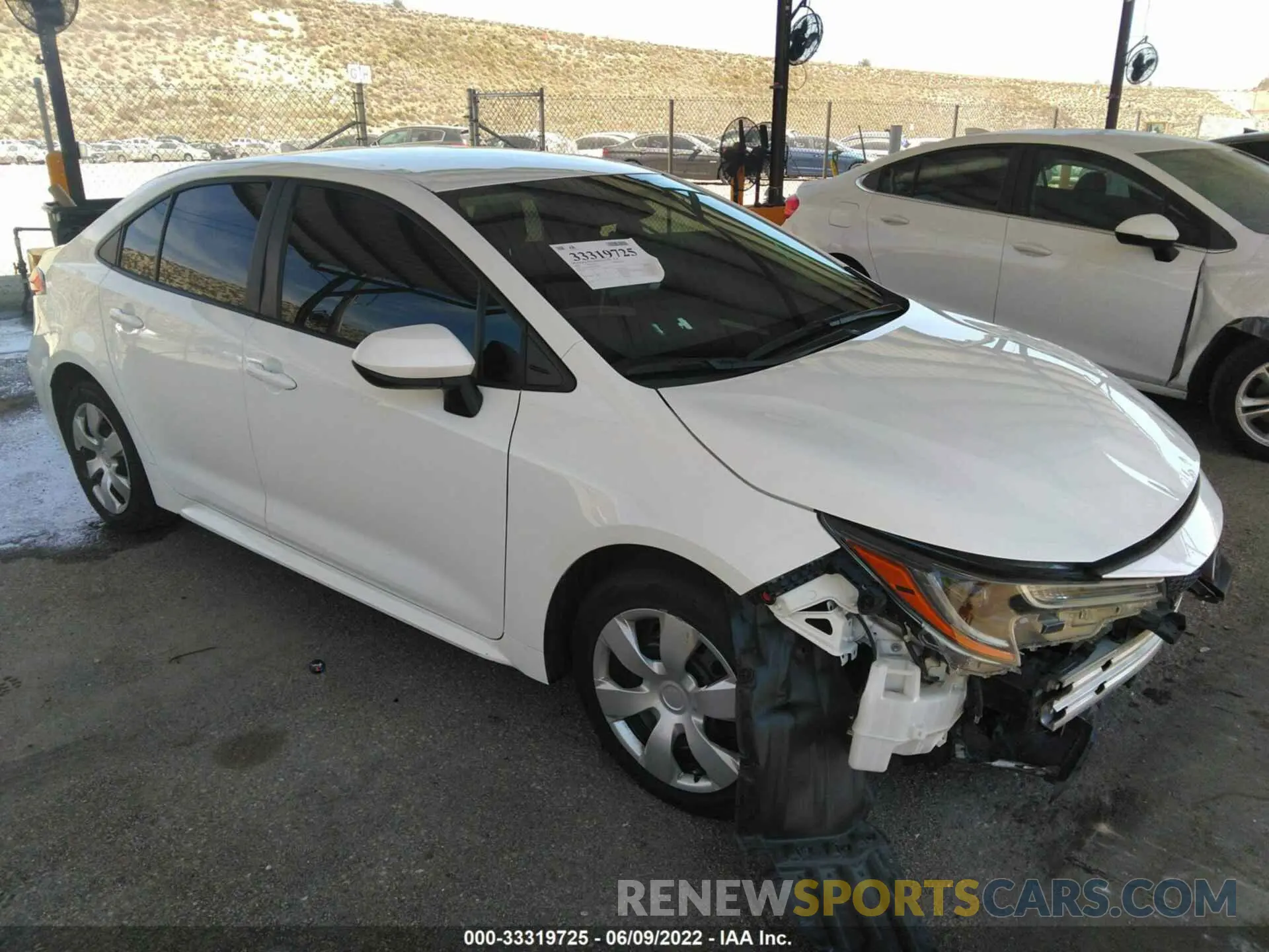 1 fotografías del automóvil dañado 5YFEPRAE0LP108869 TOYOTA COROLLA 2020