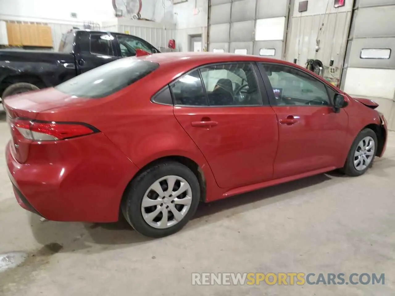 3 fotografías del automóvil dañado 5YFEPRAE0LP110668 TOYOTA COROLLA 2020