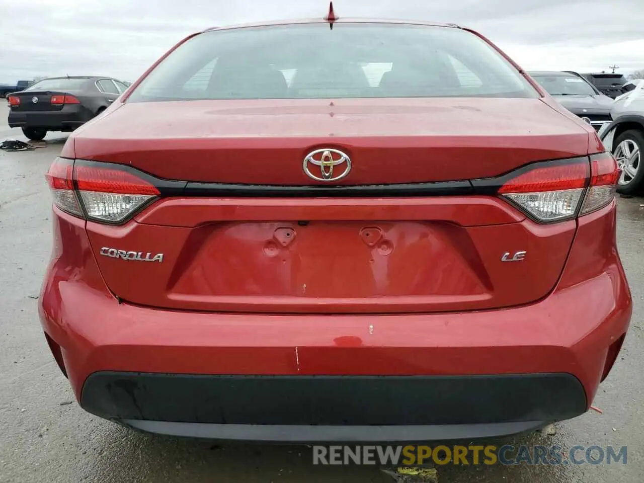 6 fotografías del automóvil dañado 5YFEPRAE0LP124893 TOYOTA COROLLA 2020