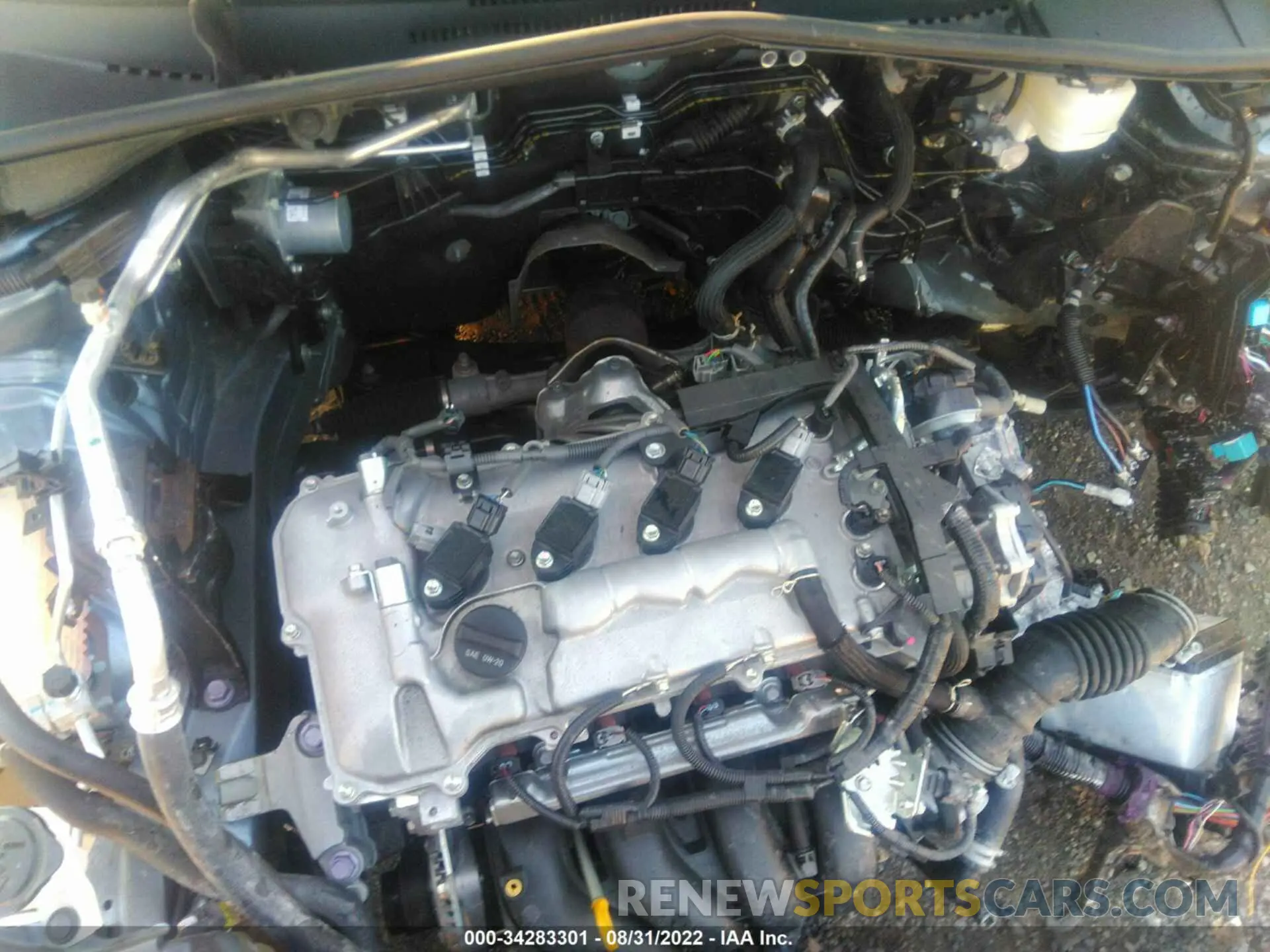 10 fotografías del automóvil dañado 5YFEPRAE0LP133335 TOYOTA COROLLA 2020