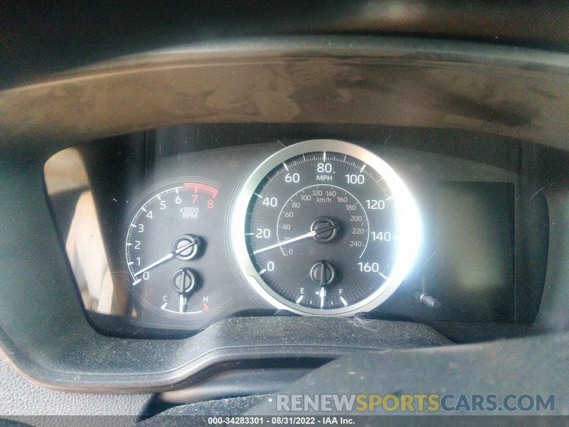 7 fotografías del automóvil dañado 5YFEPRAE0LP133335 TOYOTA COROLLA 2020