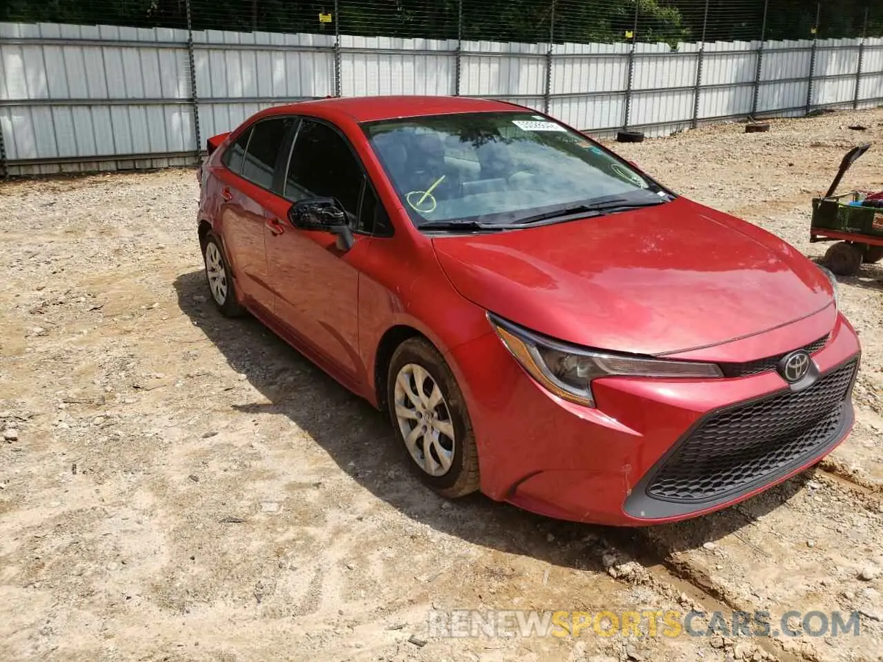 1 fotografías del automóvil dañado 5YFEPRAE0LP133819 TOYOTA COROLLA 2020