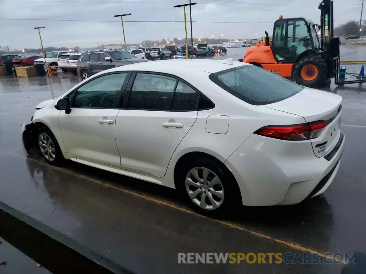2 fotografías del automóvil dañado 5YFEPRAE0LP134176 TOYOTA COROLLA 2020