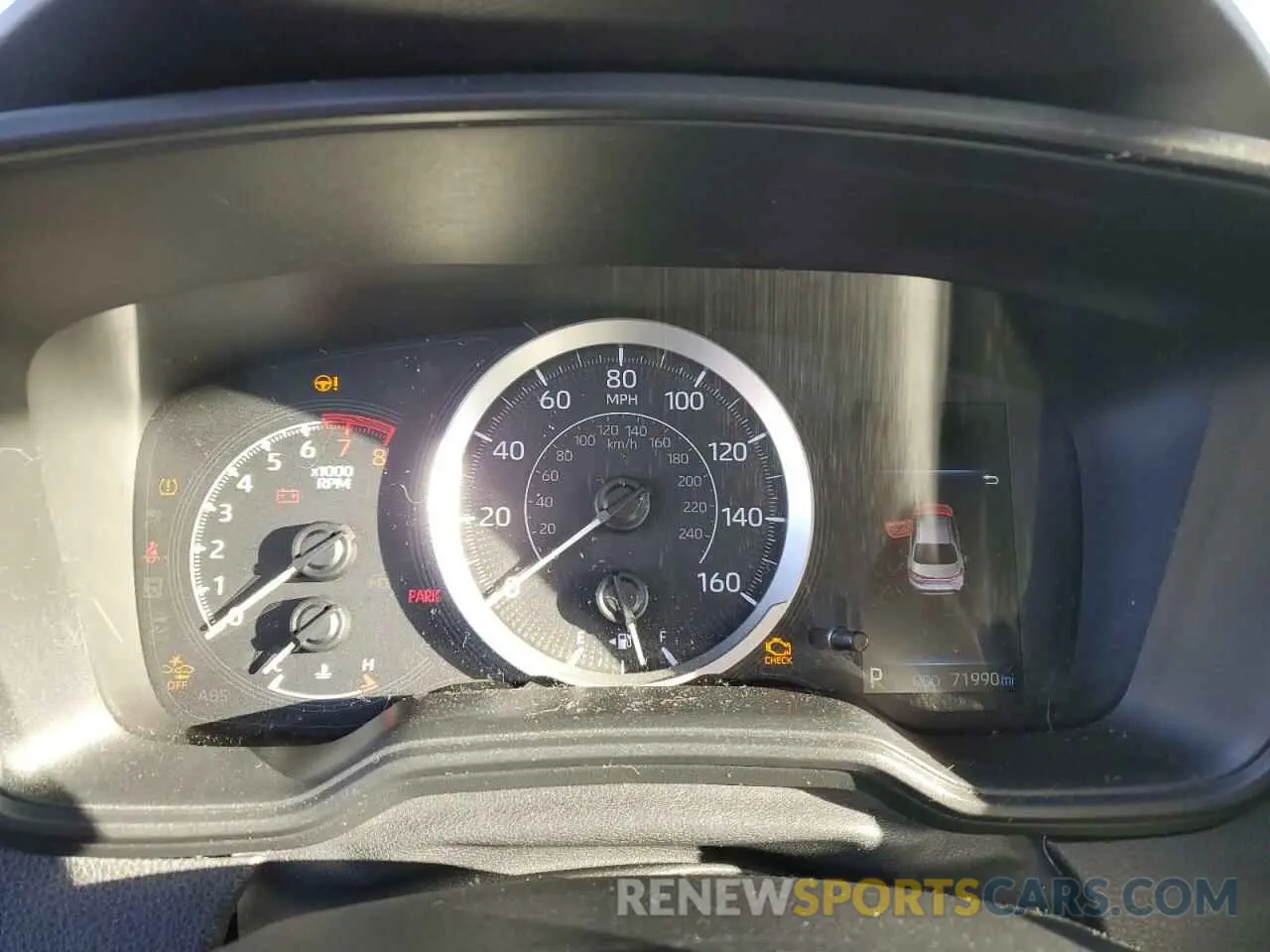 9 fotografías del automóvil dañado 5YFEPRAE0LP134176 TOYOTA COROLLA 2020