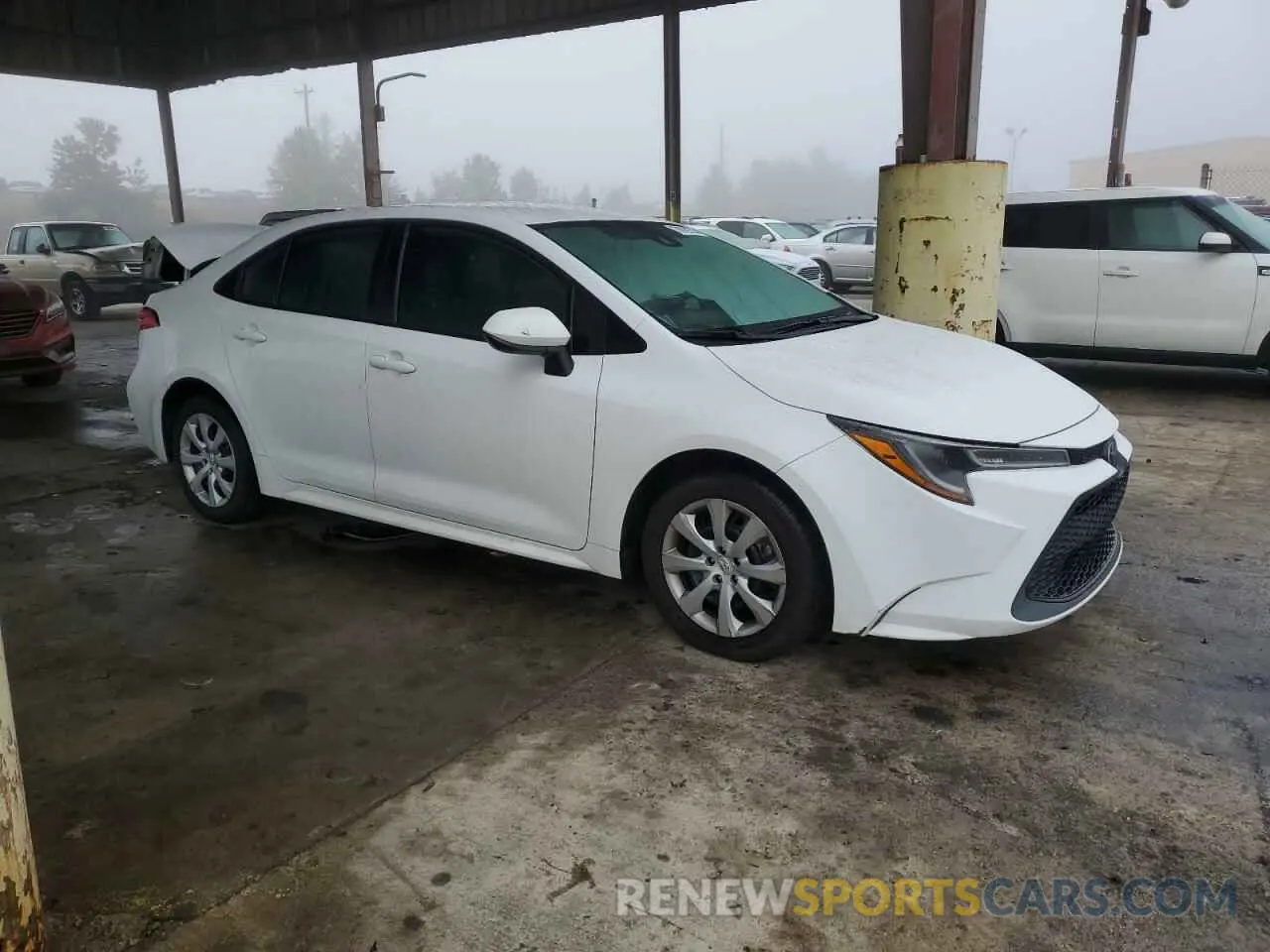 4 fotografías del automóvil dañado 5YFEPRAE1LP009770 TOYOTA COROLLA 2020