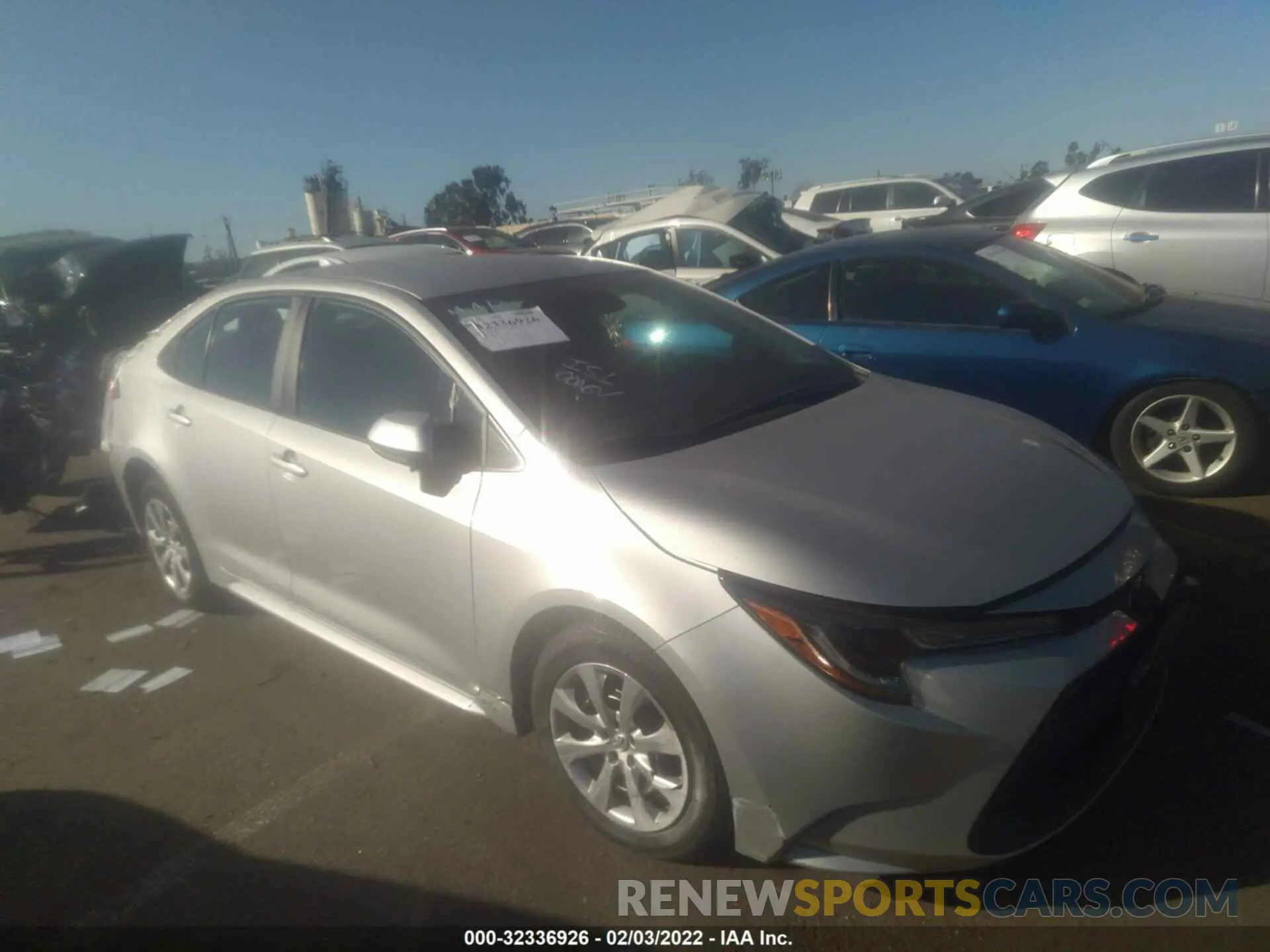 1 fotografías del automóvil dañado 5YFEPRAE1LP030554 TOYOTA COROLLA 2020