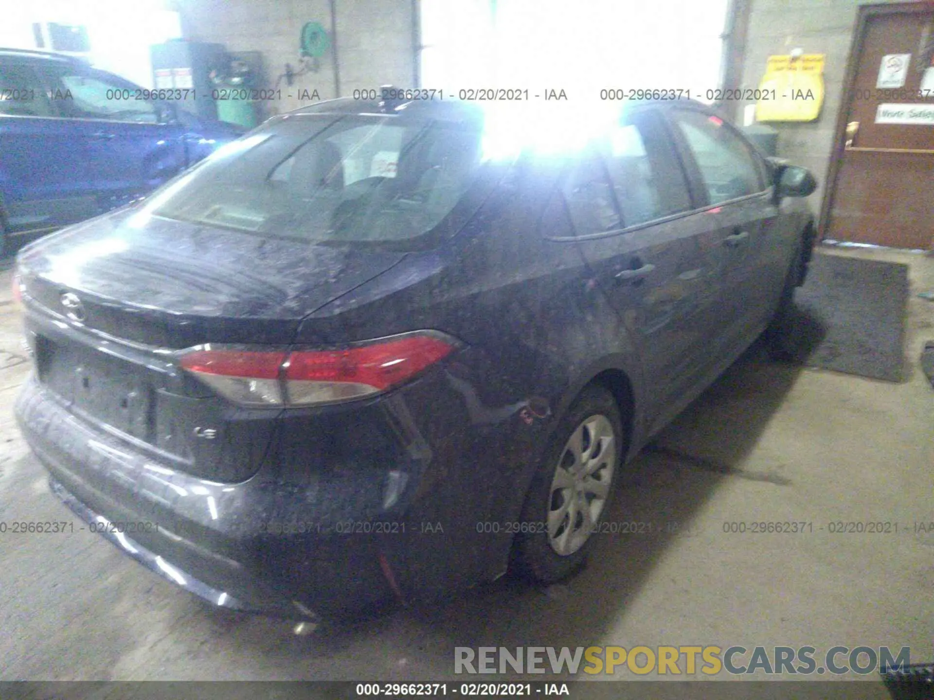 4 fotografías del automóvil dañado 5YFEPRAE1LP031008 TOYOTA COROLLA 2020