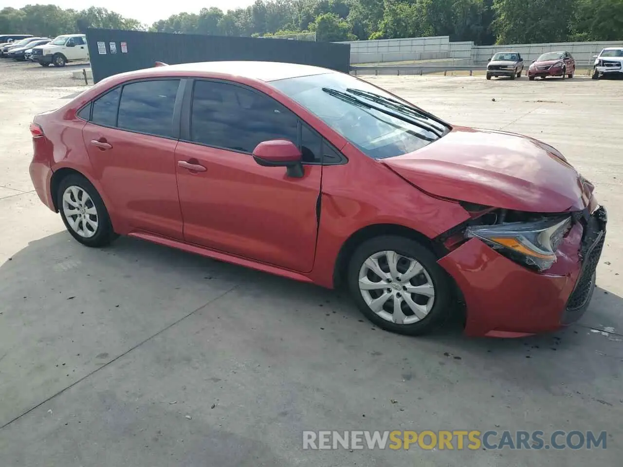4 fotografías del automóvil dañado 5YFEPRAE1LP032434 TOYOTA COROLLA 2020