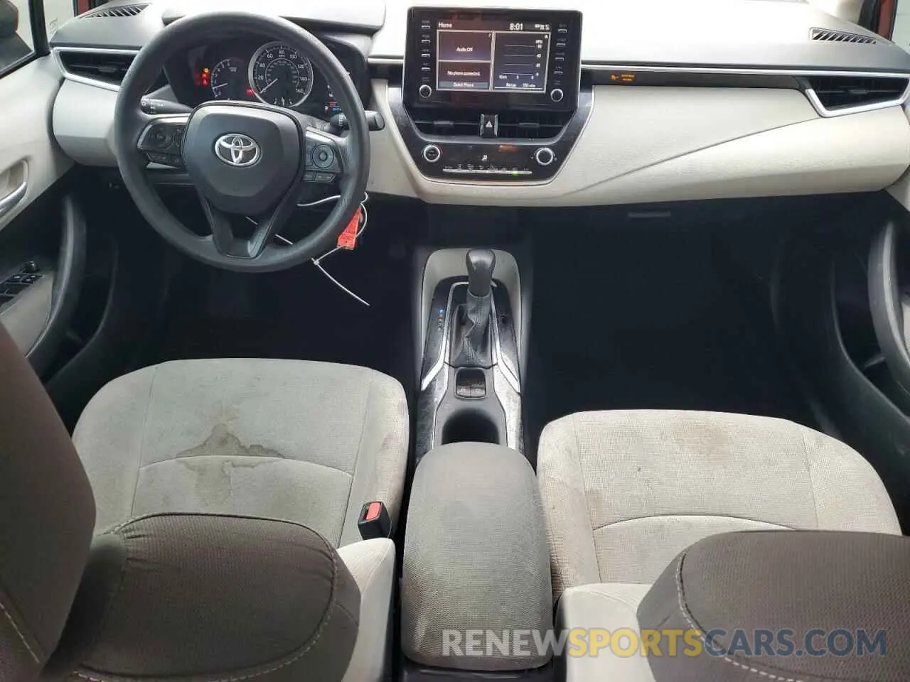 8 fotografías del automóvil dañado 5YFEPRAE1LP032434 TOYOTA COROLLA 2020