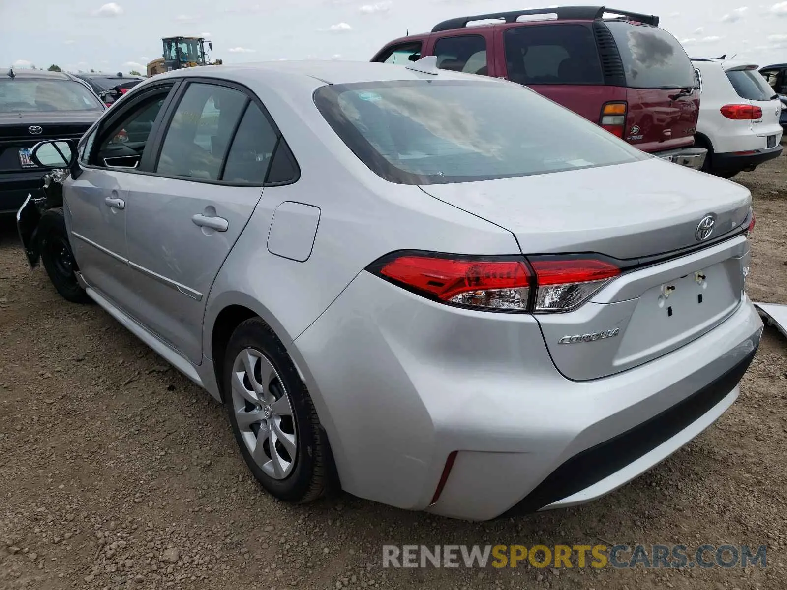 3 fotografías del automóvil dañado 5YFEPRAE1LP033518 TOYOTA COROLLA 2020