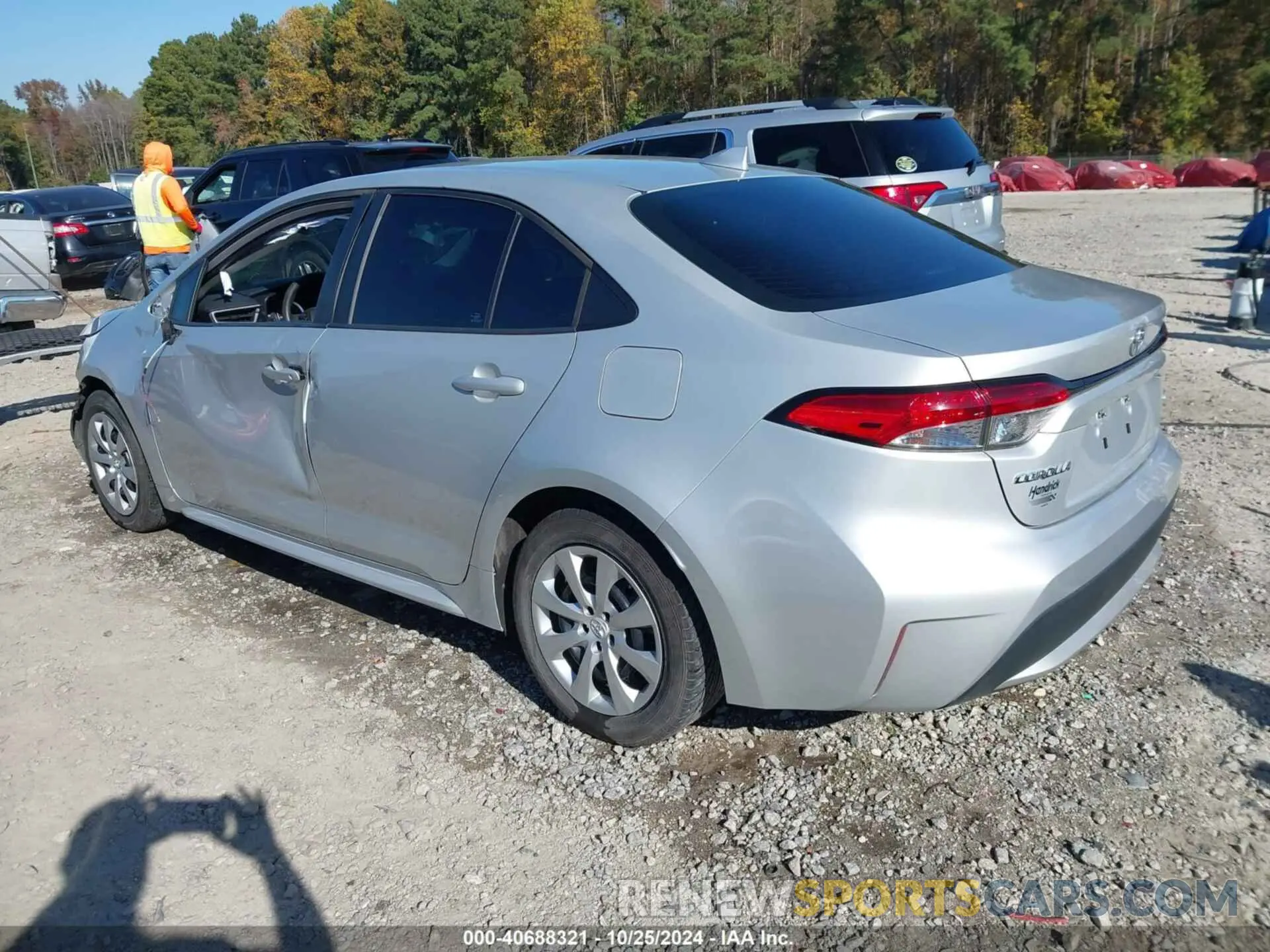 3 fotografías del automóvil dañado 5YFEPRAE1LP061268 TOYOTA COROLLA 2020