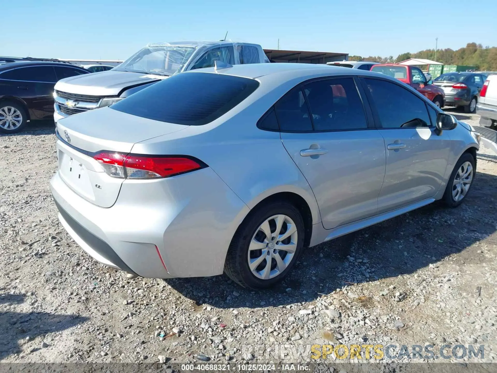 4 fotografías del automóvil dañado 5YFEPRAE1LP061268 TOYOTA COROLLA 2020