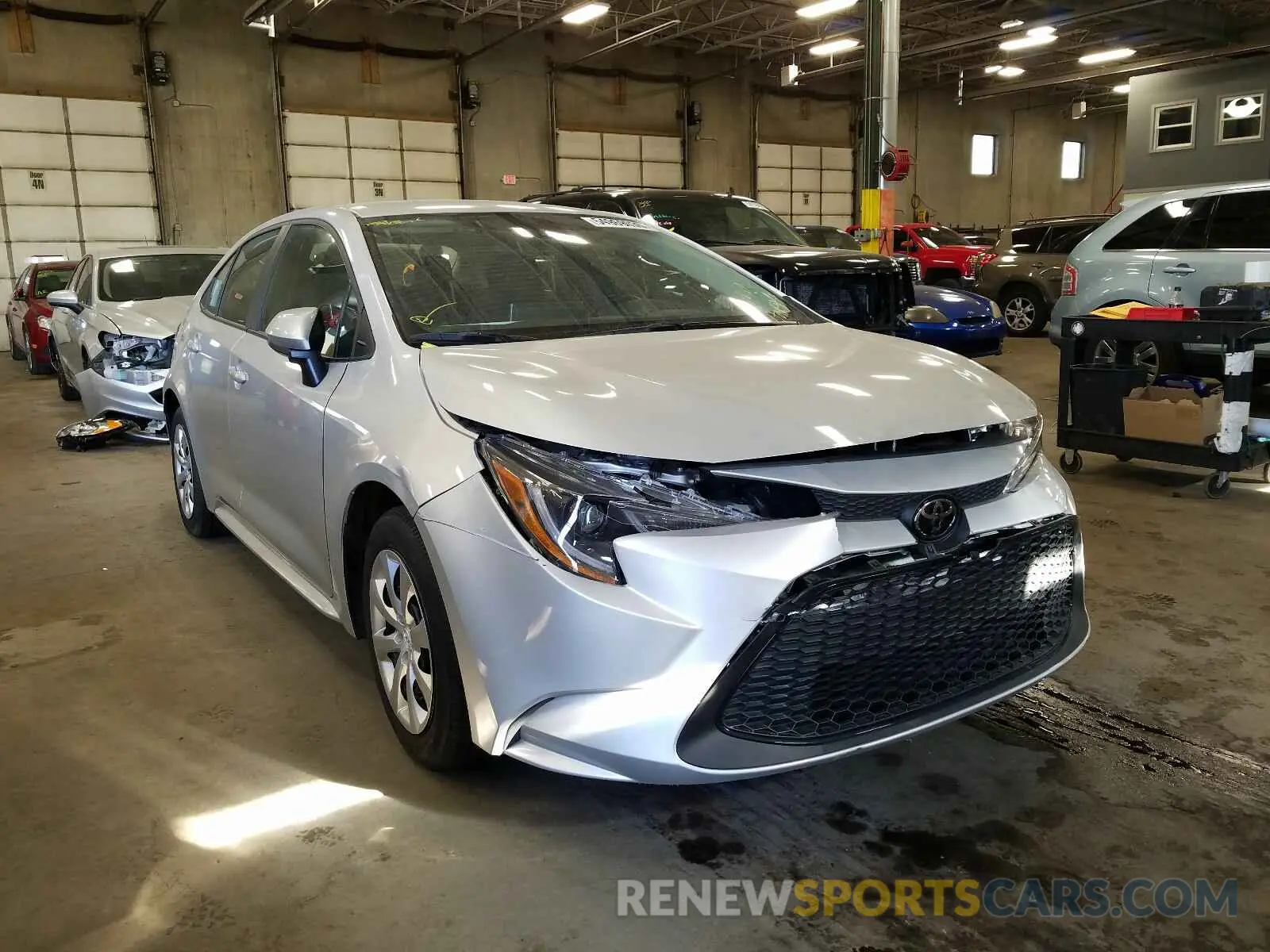 1 fotografías del automóvil dañado 5YFEPRAE1LP061612 TOYOTA COROLLA 2020