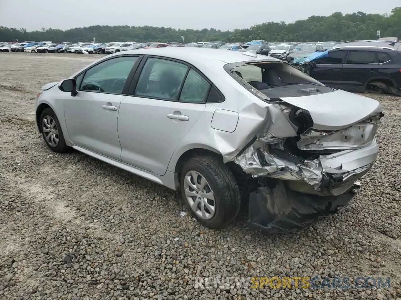 2 fotografías del automóvil dañado 5YFEPRAE1LP065353 TOYOTA COROLLA 2020