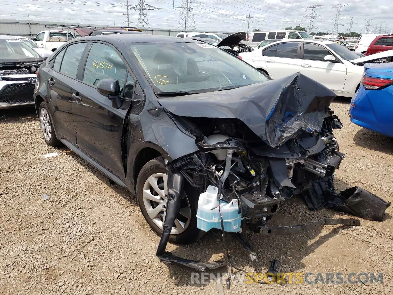 1 fotografías del automóvil dañado 5YFEPRAE1LP073100 TOYOTA COROLLA 2020