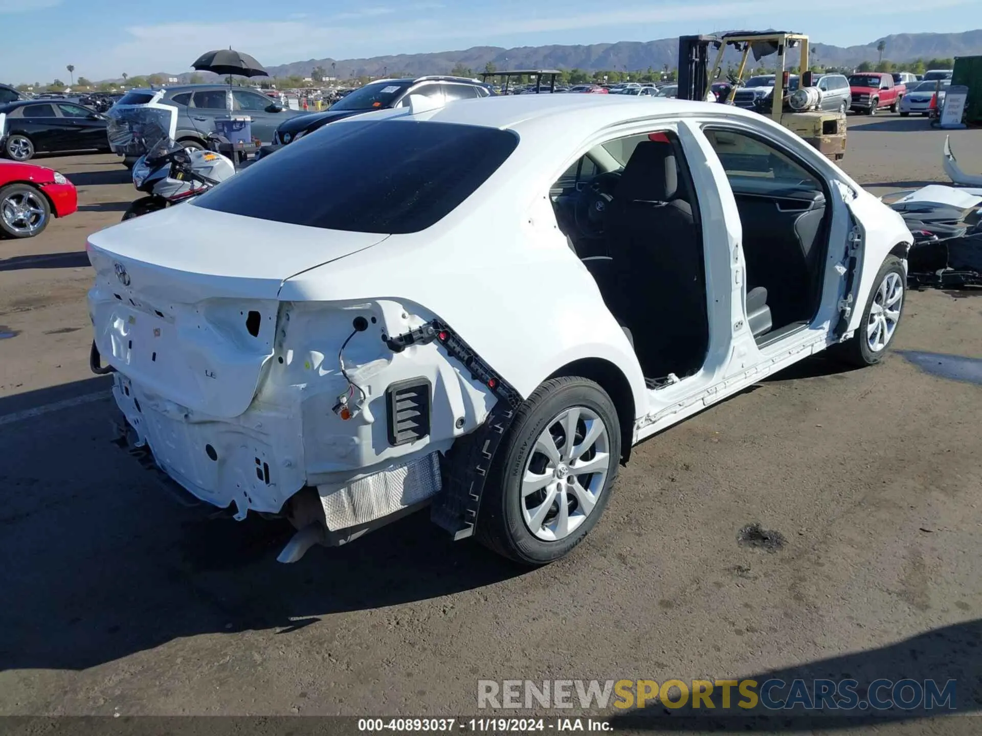 4 fotografías del automóvil dañado 5YFEPRAE1LP073145 TOYOTA COROLLA 2020
