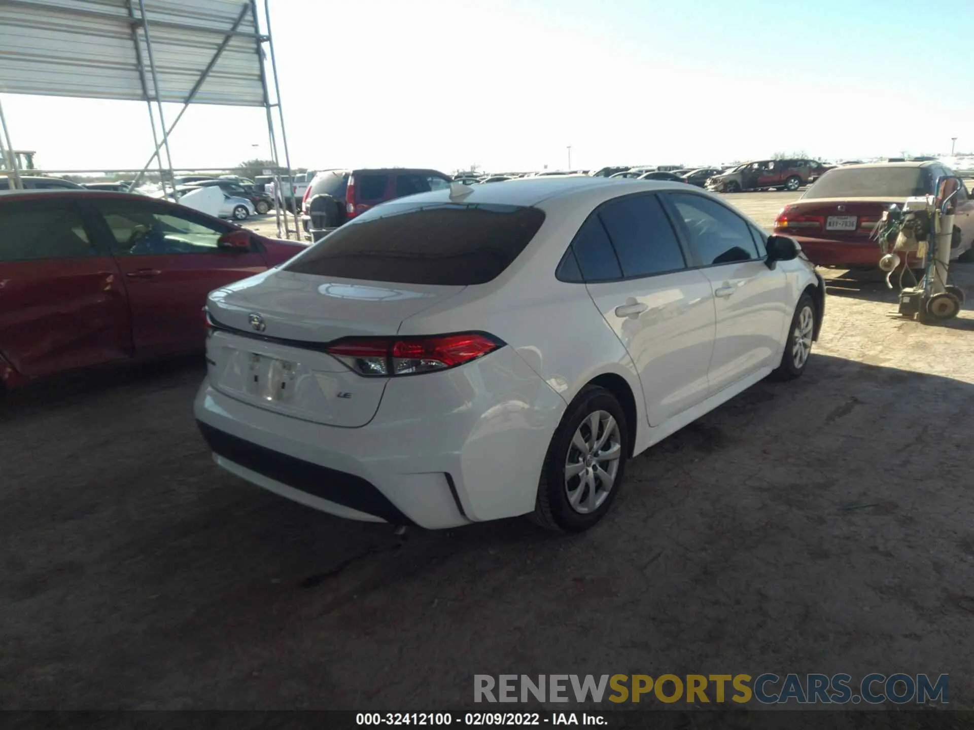 4 fotografías del automóvil dañado 5YFEPRAE1LP077731 TOYOTA COROLLA 2020