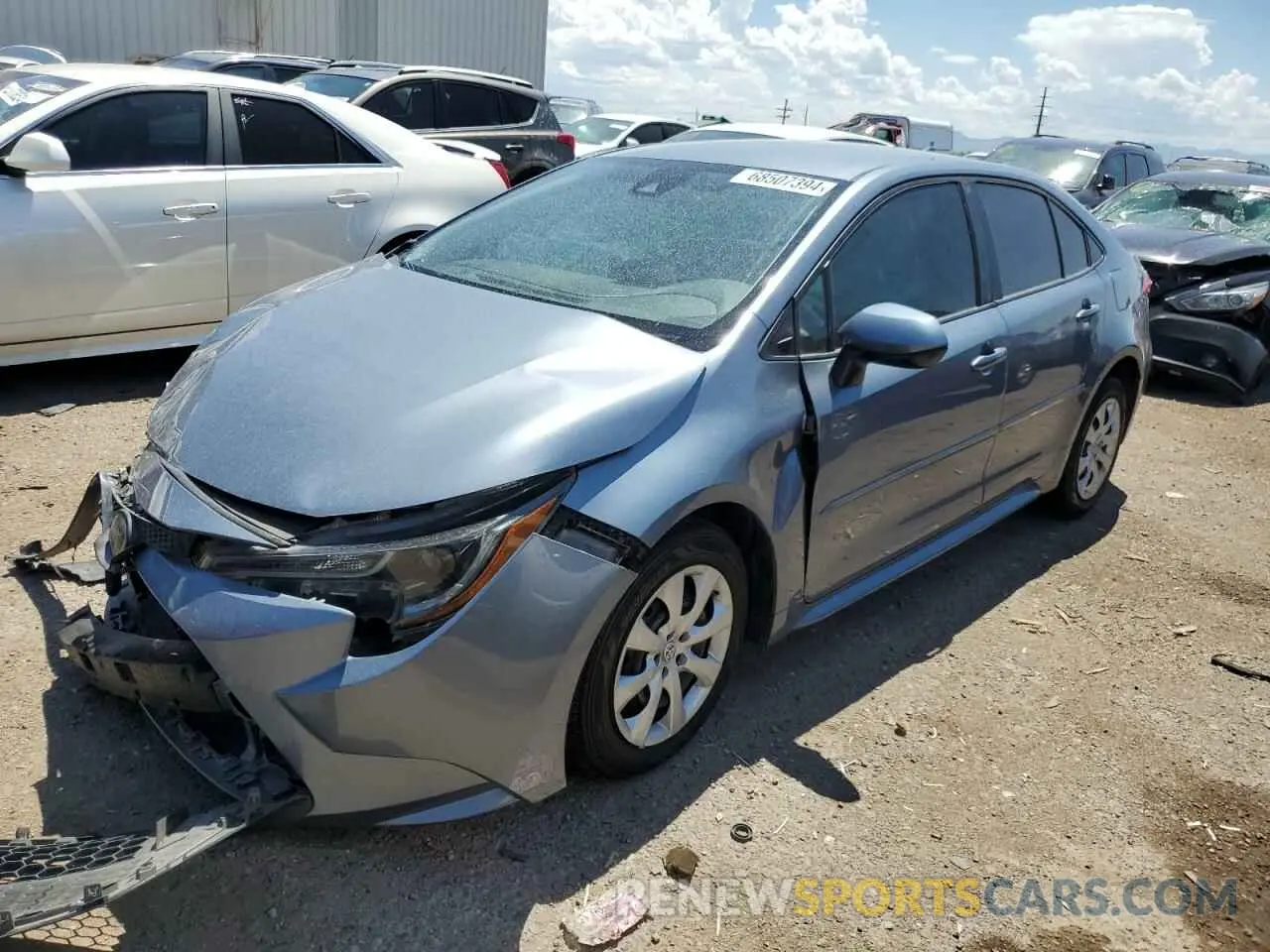1 fotografías del automóvil dañado 5YFEPRAE1LP083044 TOYOTA COROLLA 2020