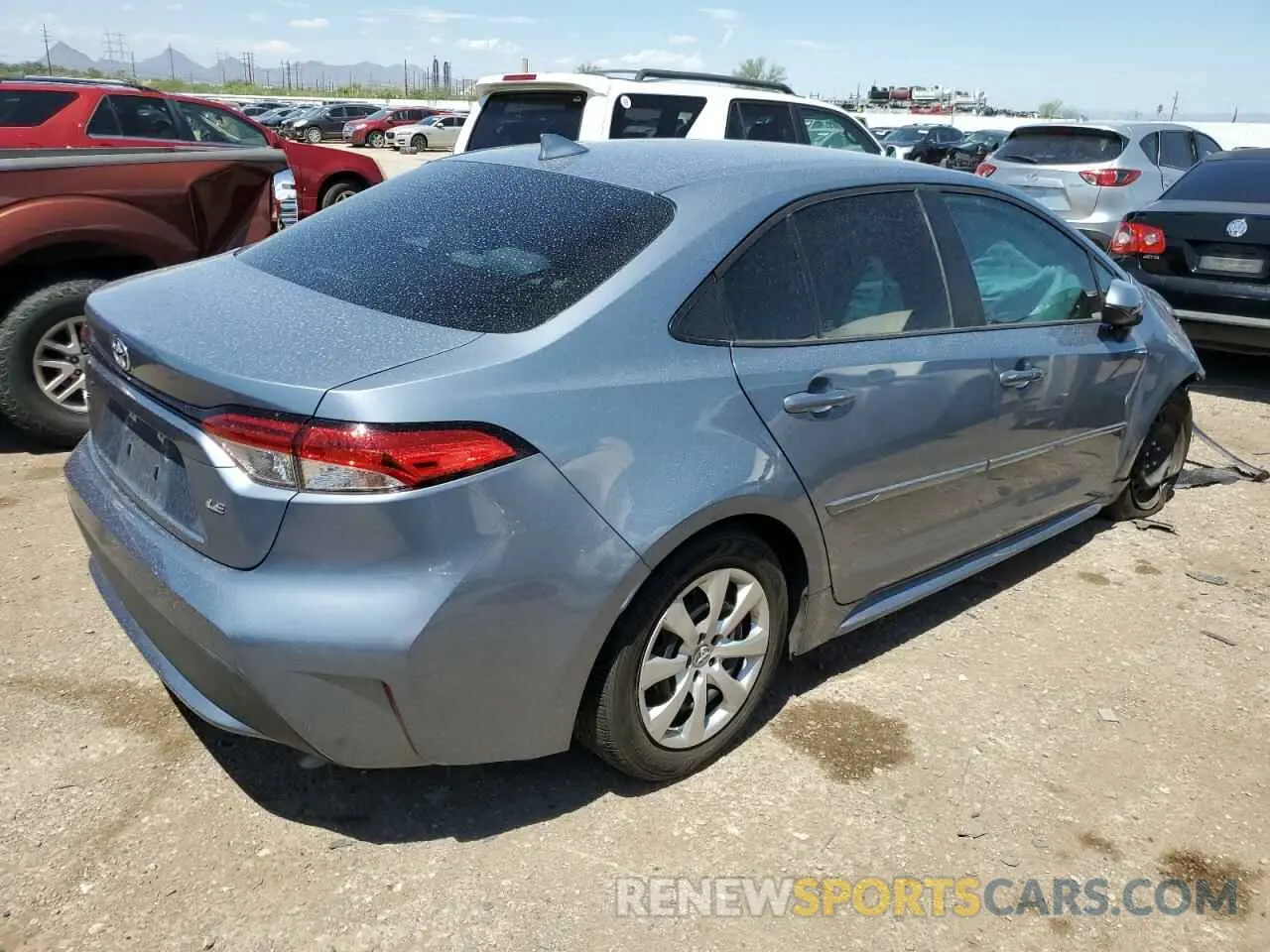 3 fotografías del automóvil dañado 5YFEPRAE1LP083044 TOYOTA COROLLA 2020