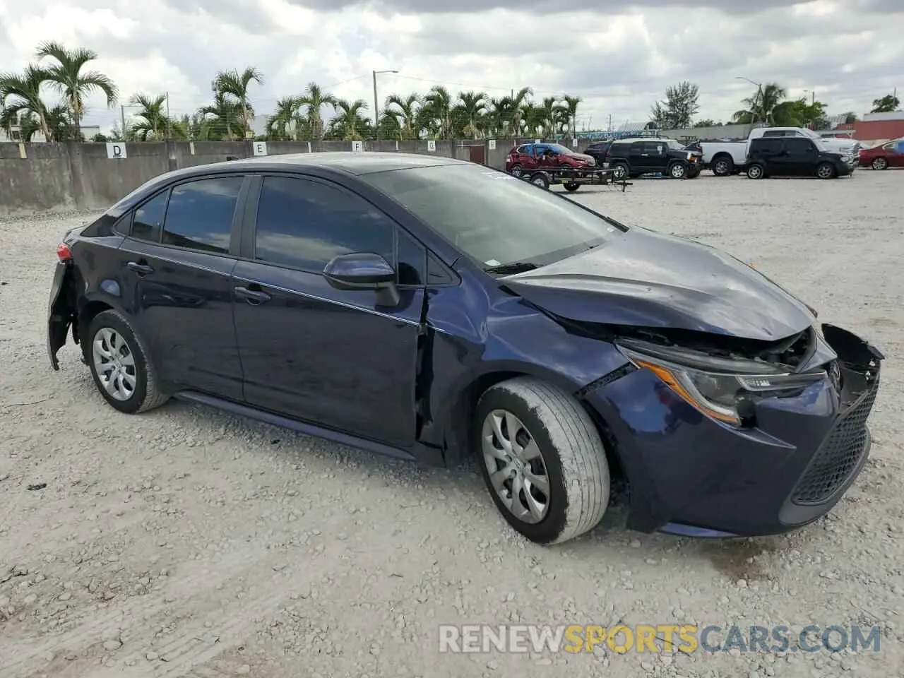 4 fotografías del automóvil dañado 5YFEPRAE1LP083240 TOYOTA COROLLA 2020
