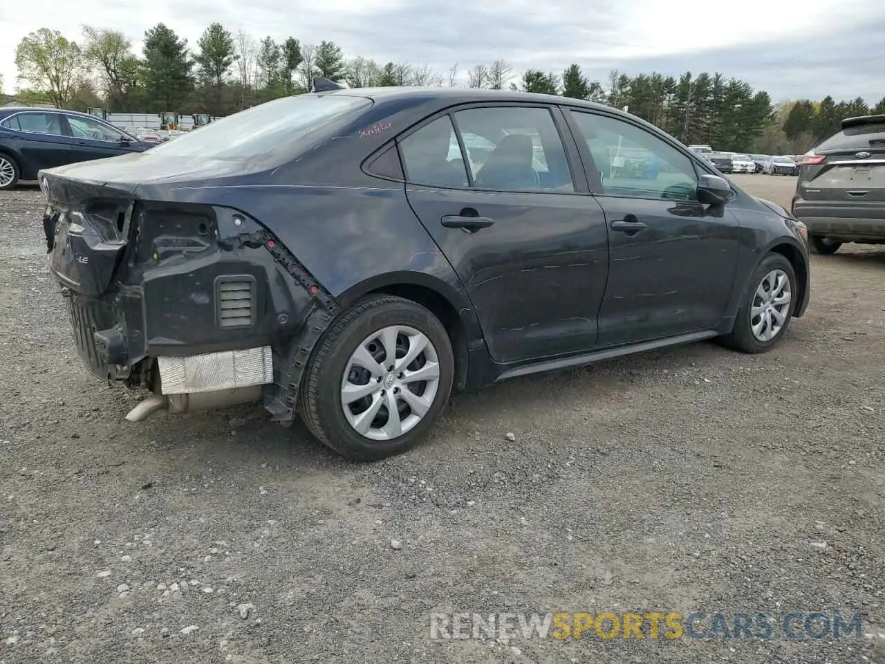 3 fotografías del automóvil dañado 5YFEPRAE1LP083366 TOYOTA COROLLA 2020