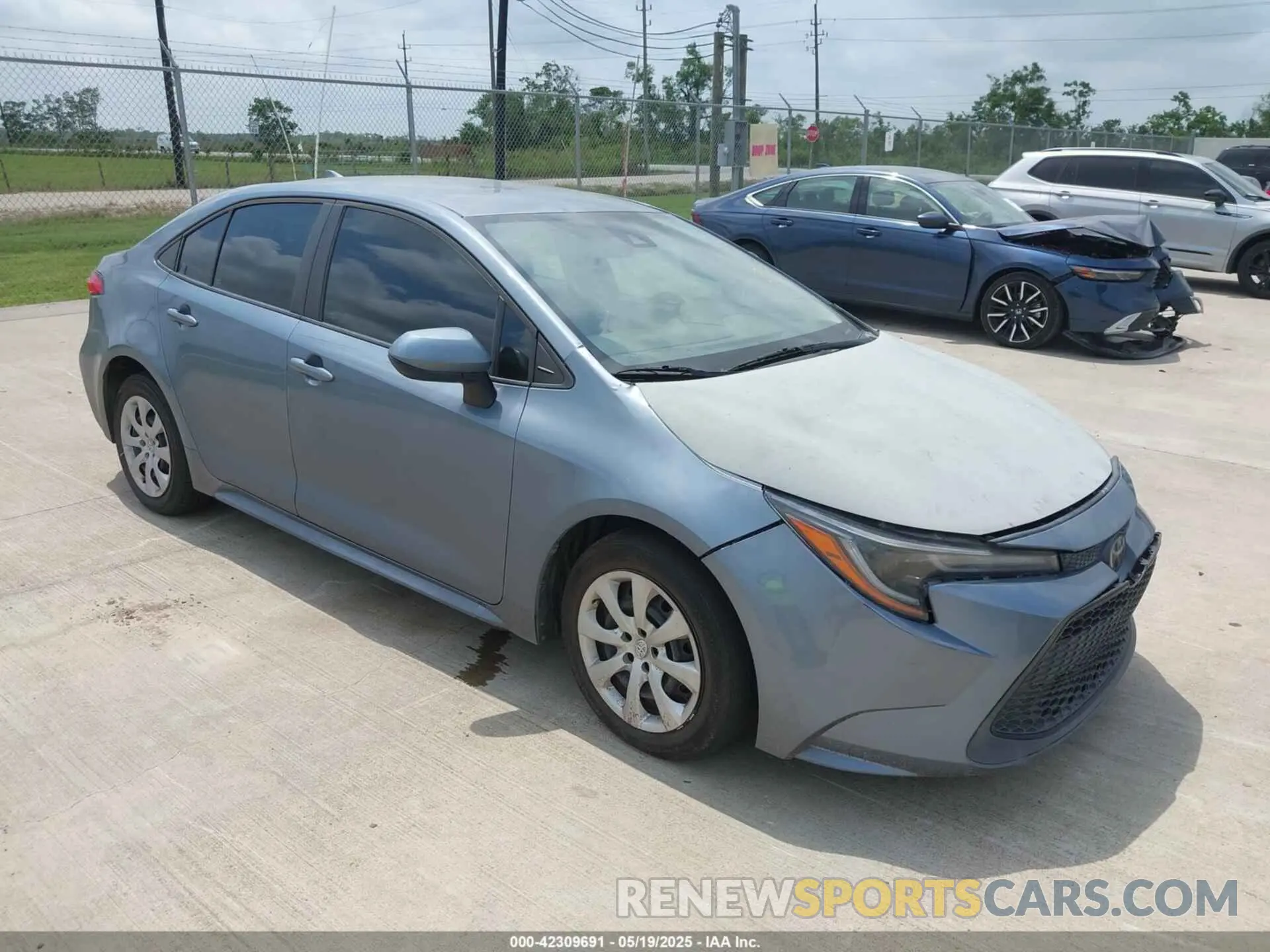 1 fotografías del automóvil dañado 5YFEPRAE1LP084405 TOYOTA COROLLA 2020