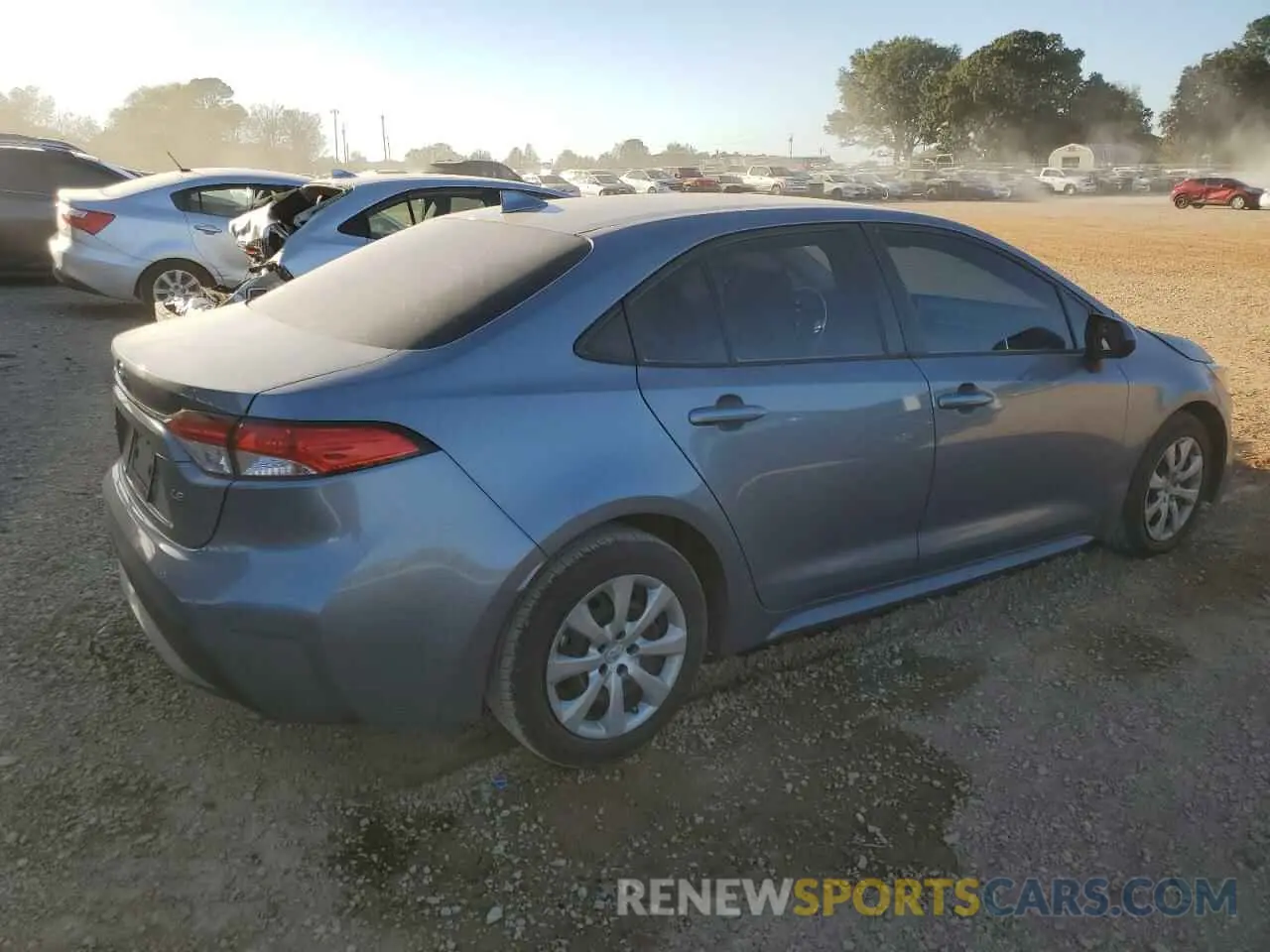 3 fotografías del automóvil dañado 5YFEPRAE1LP085747 TOYOTA COROLLA 2020