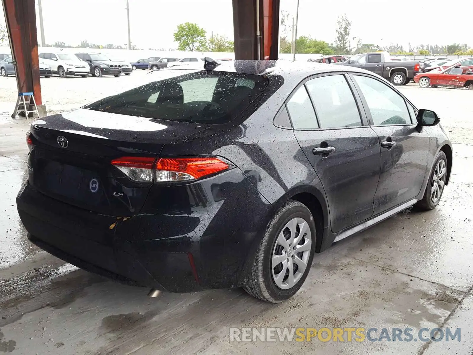 4 fotografías del automóvil dañado 5YFEPRAE1LP090348 TOYOTA COROLLA 2020
