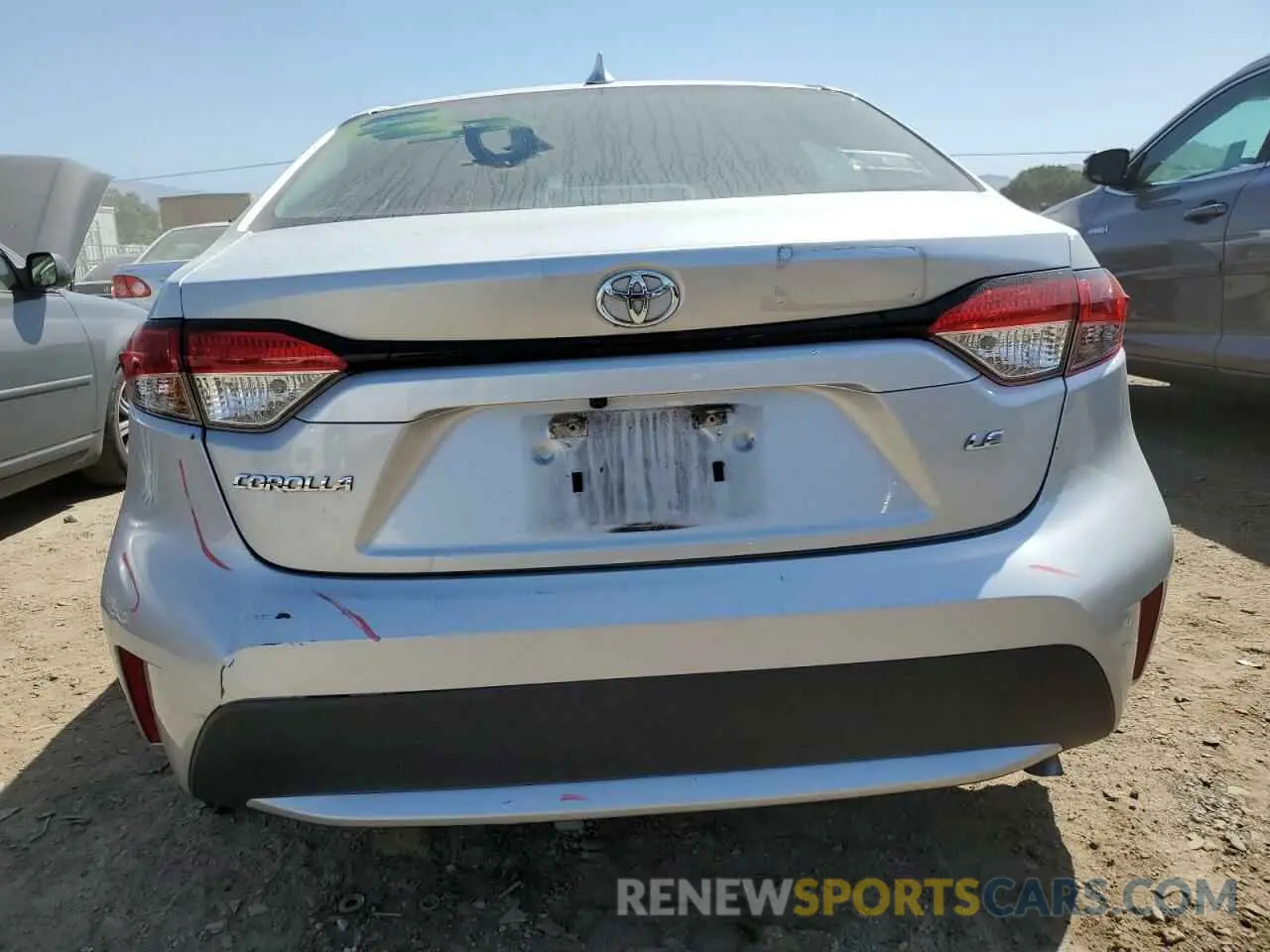 6 fotografías del automóvil dañado 5YFEPRAE1LP093380 TOYOTA COROLLA 2020