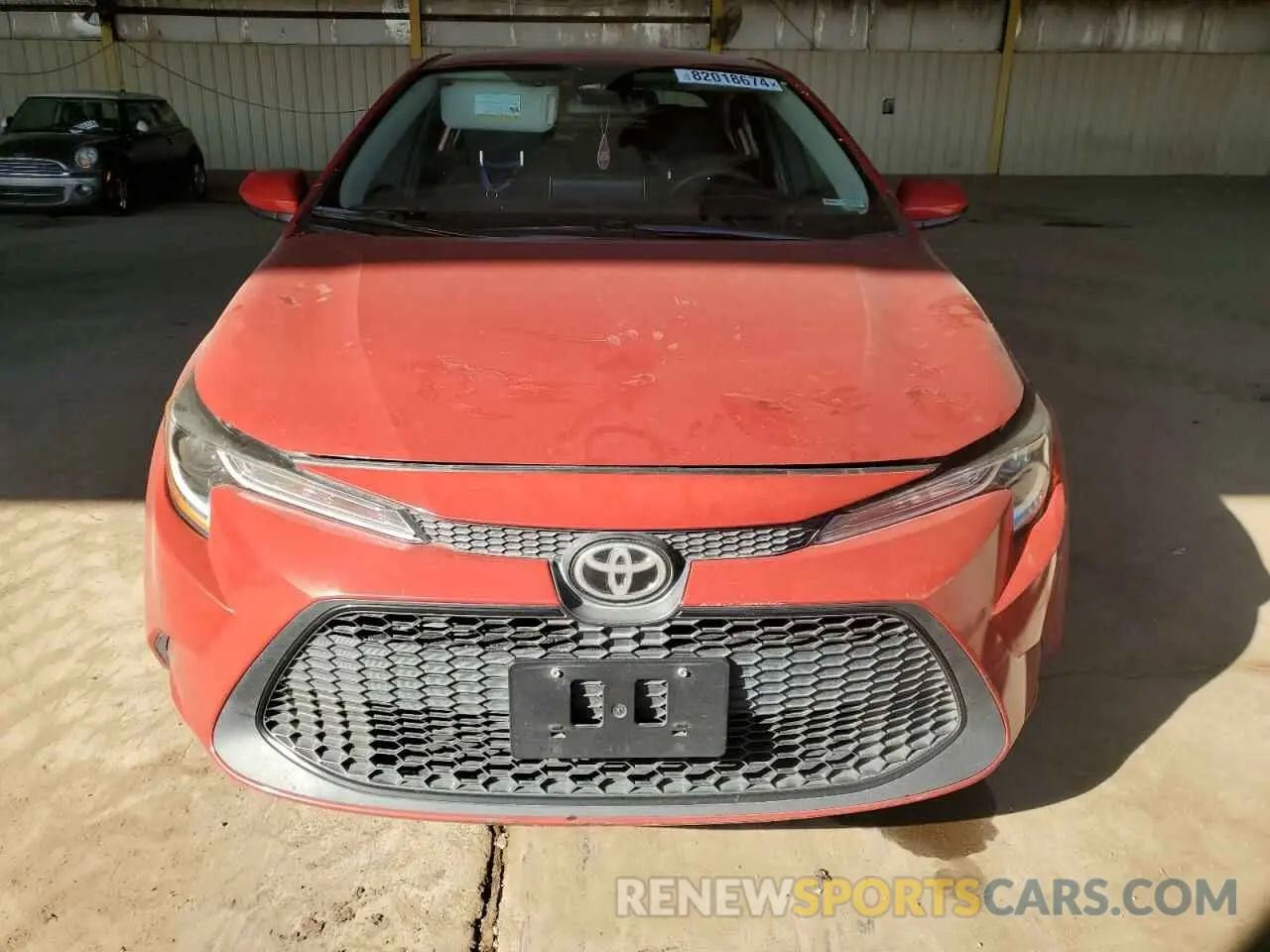 5 fotografías del automóvil dañado 5YFEPRAE1LP093539 TOYOTA COROLLA 2020