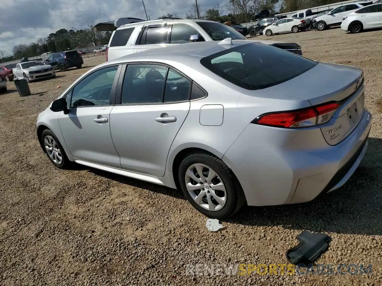 2 fotografías del automóvil dañado 5YFEPRAE1LP098630 TOYOTA COROLLA 2020