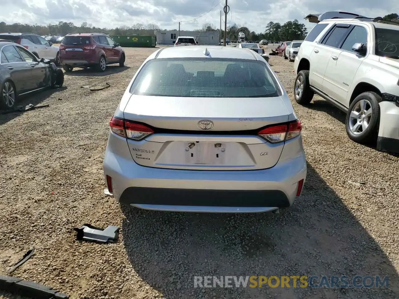 6 fotografías del automóvil dañado 5YFEPRAE1LP098630 TOYOTA COROLLA 2020
