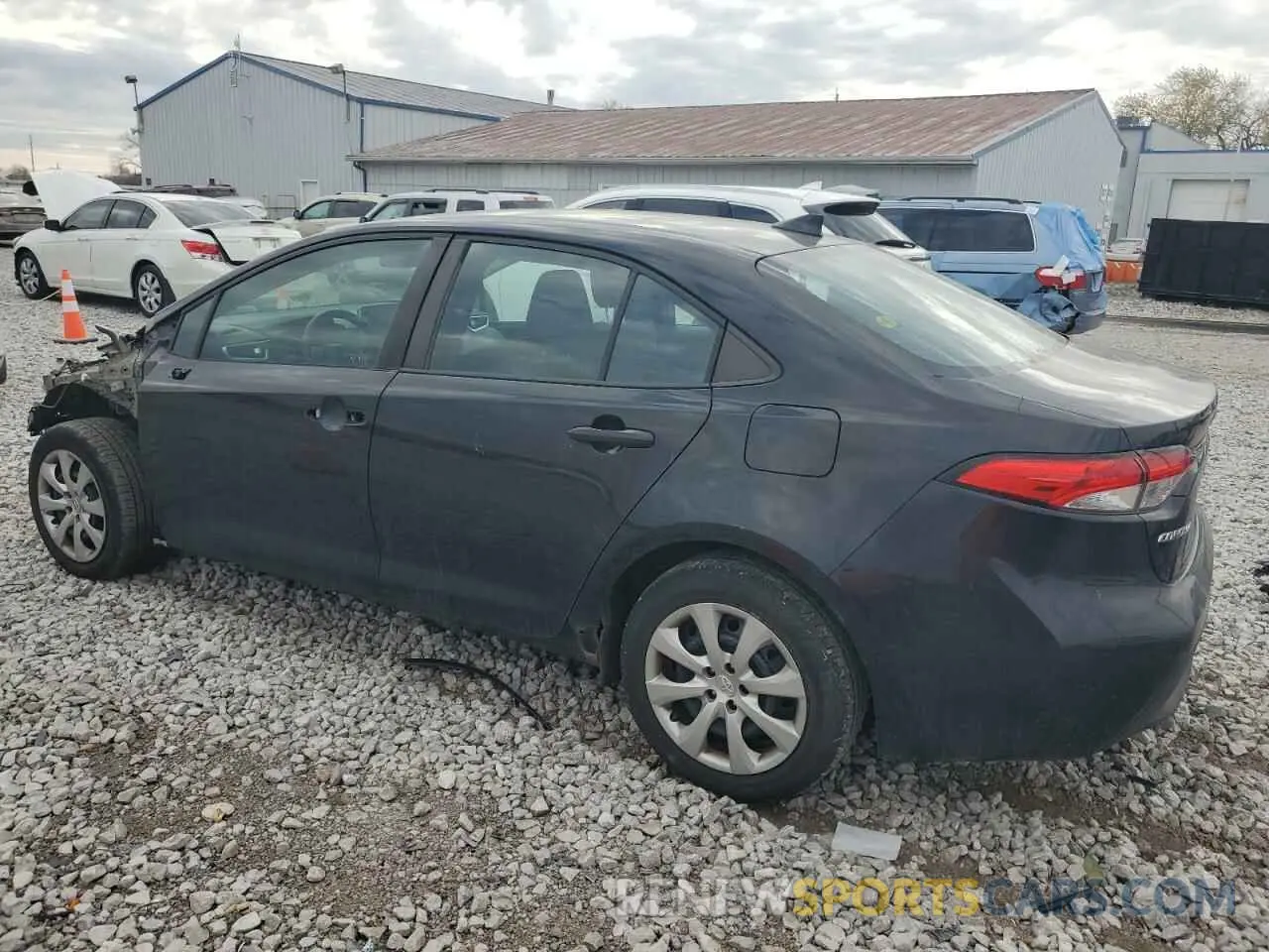 2 fotografías del automóvil dañado 5YFEPRAE1LP100537 TOYOTA COROLLA 2020