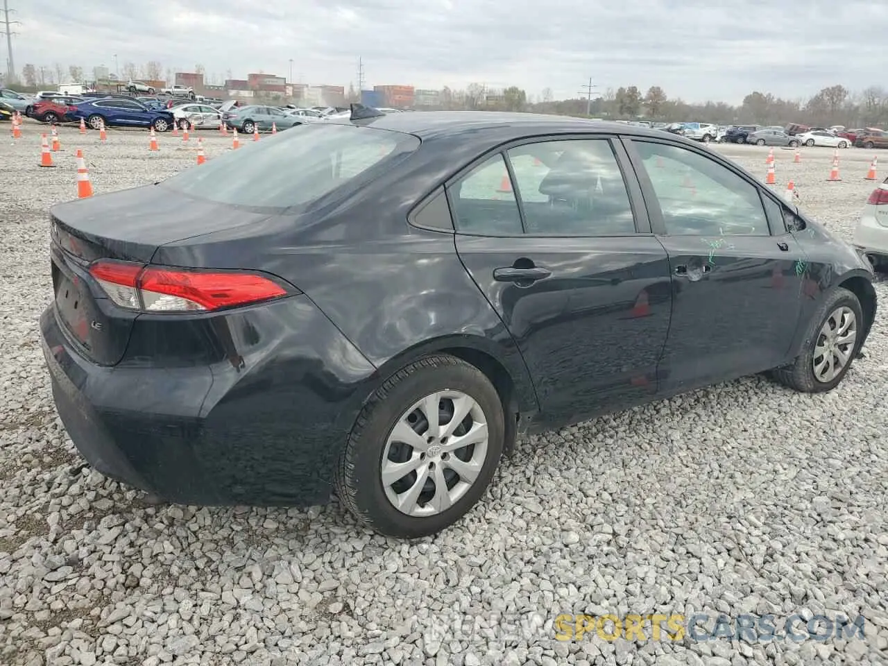 3 fotografías del automóvil dañado 5YFEPRAE1LP100537 TOYOTA COROLLA 2020