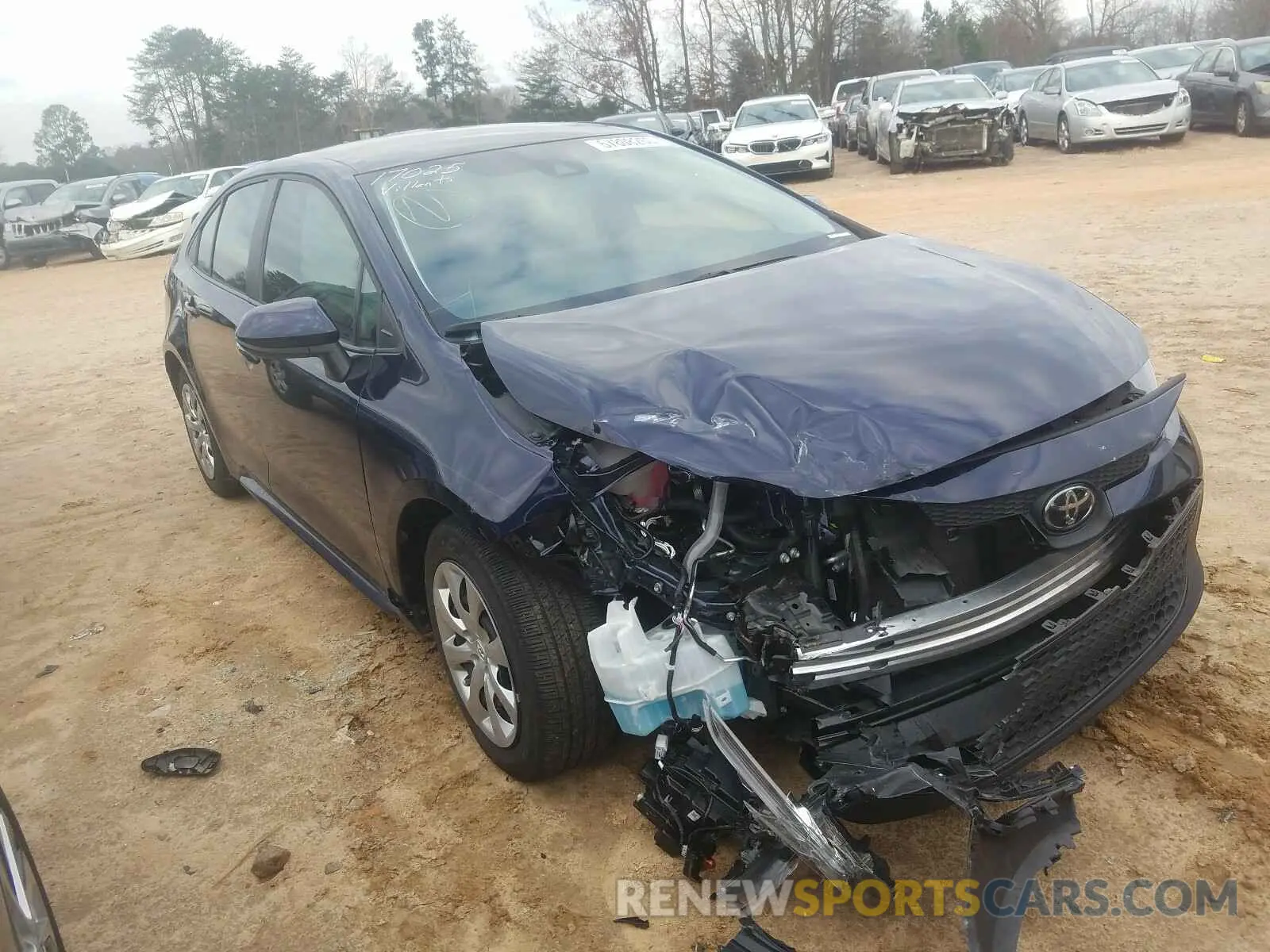 1 fotografías del automóvil dañado 5YFEPRAE1LP106371 TOYOTA COROLLA 2020