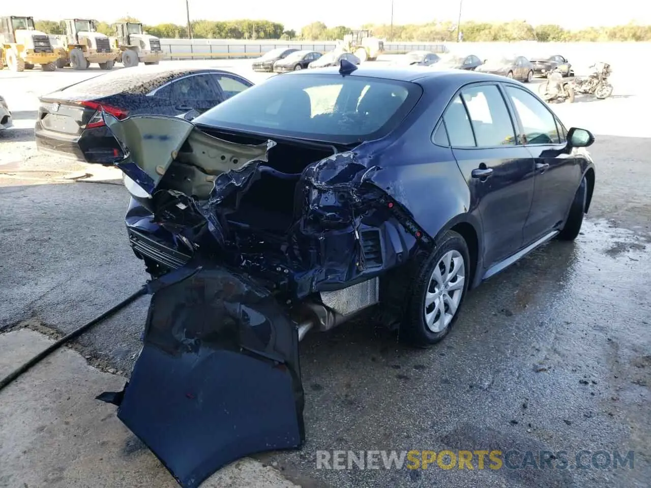 3 fotografías del automóvil dañado 5YFEPRAE1LP110145 TOYOTA COROLLA 2020